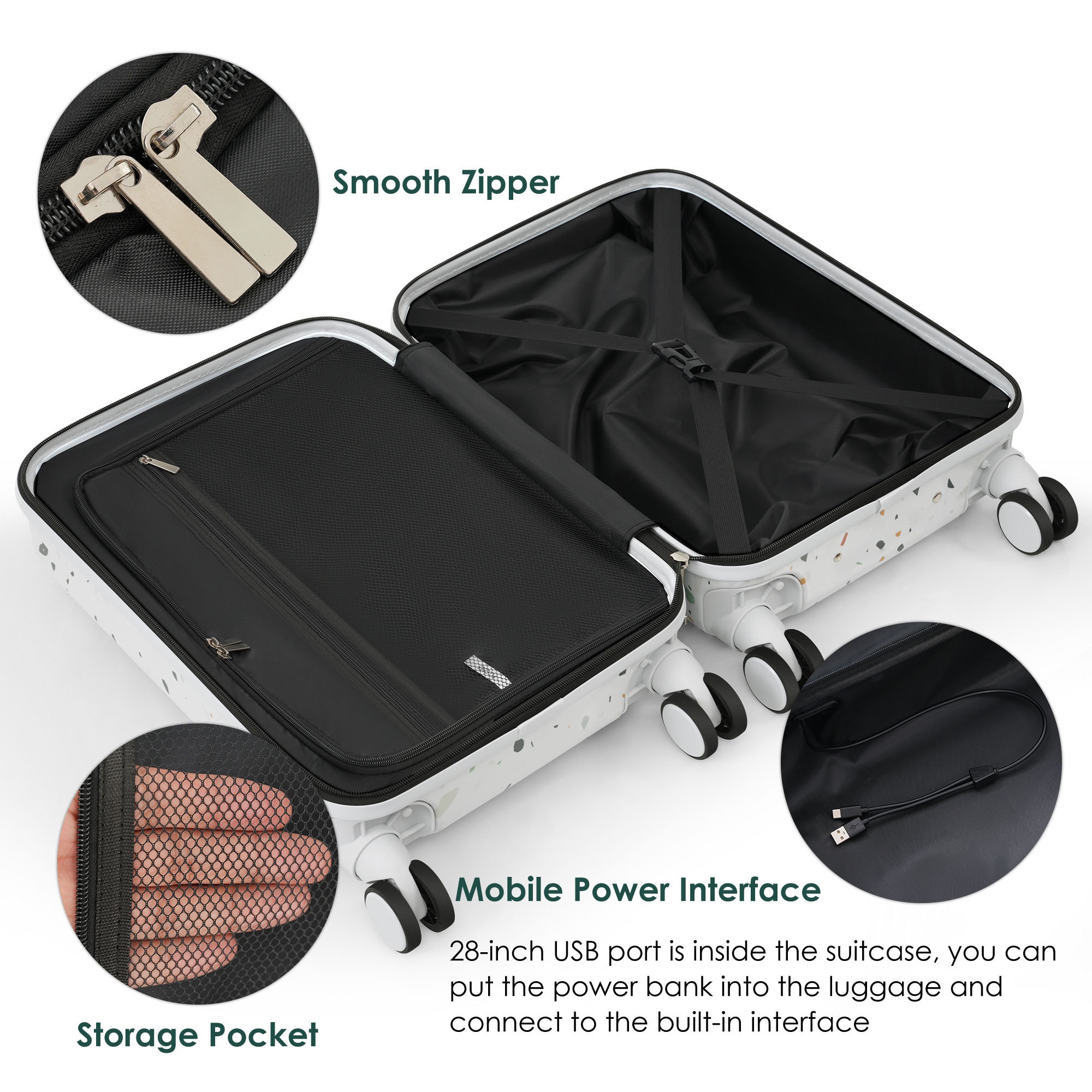 SINOFURN SYD9600003WT Luggage-And-Luggage-Sets - View #7