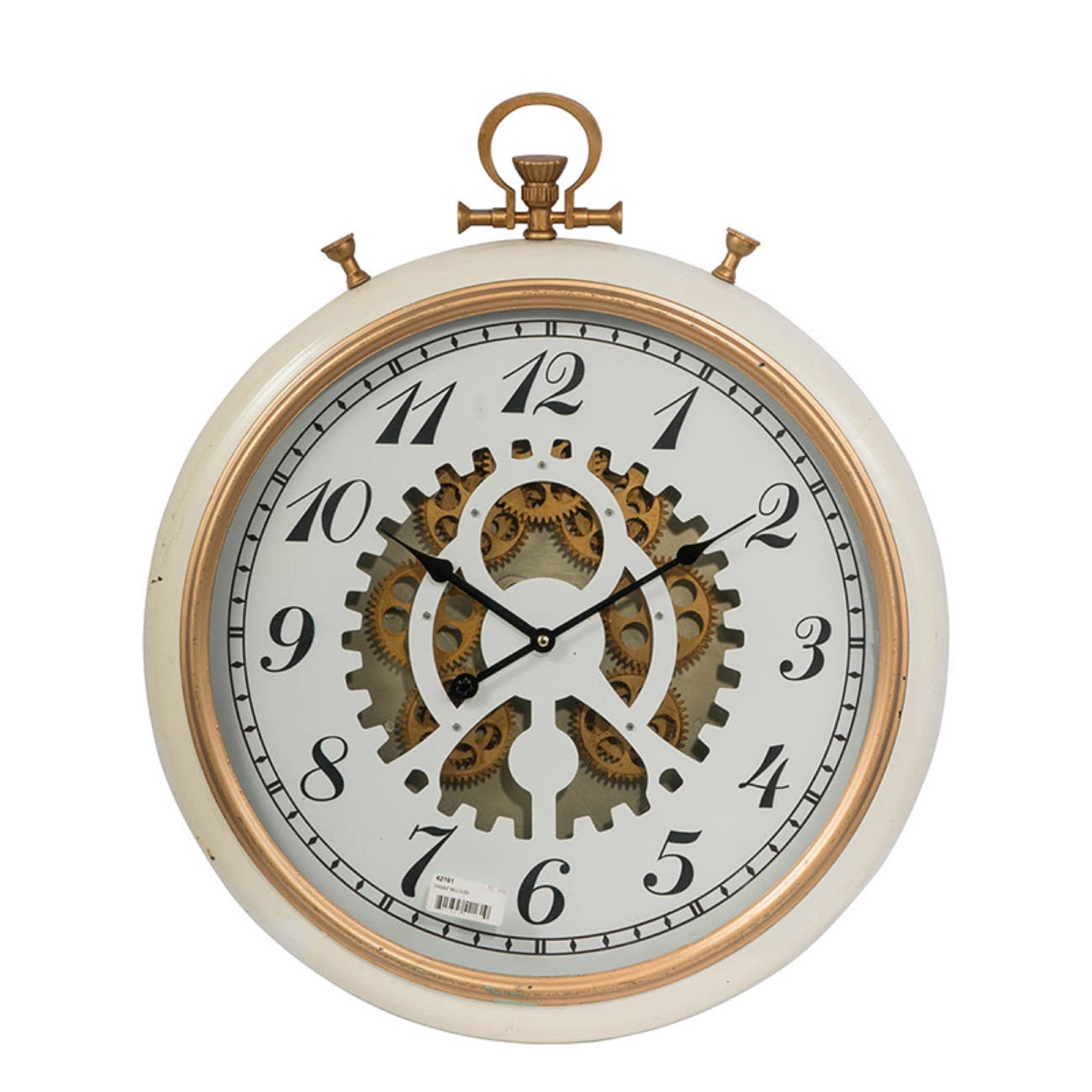 Yosemite Home Decor Simple Pocket Watch Gear Clock - Black/Gold