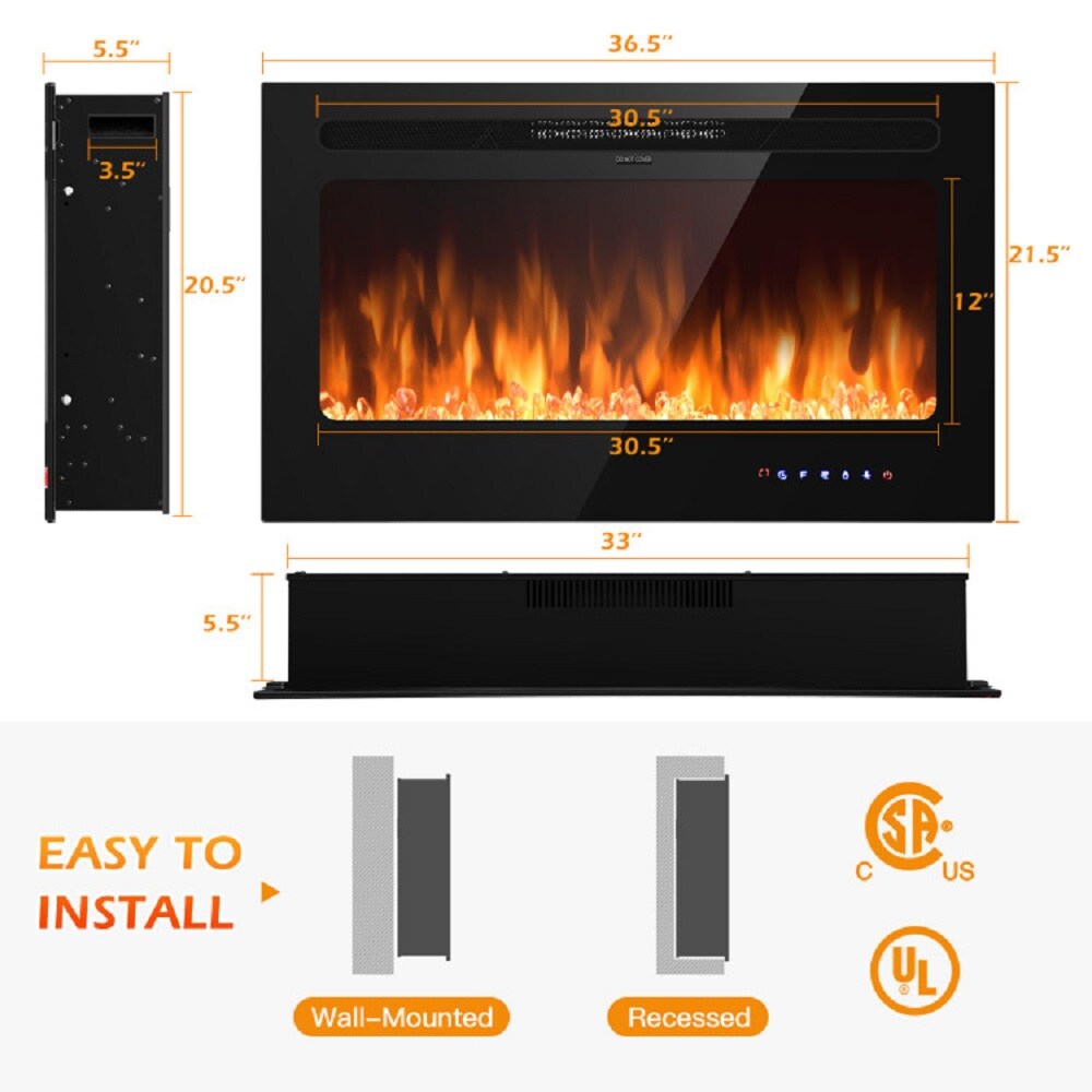 Forclover ALHY-FP25 Electric-Fireplaces - View #2