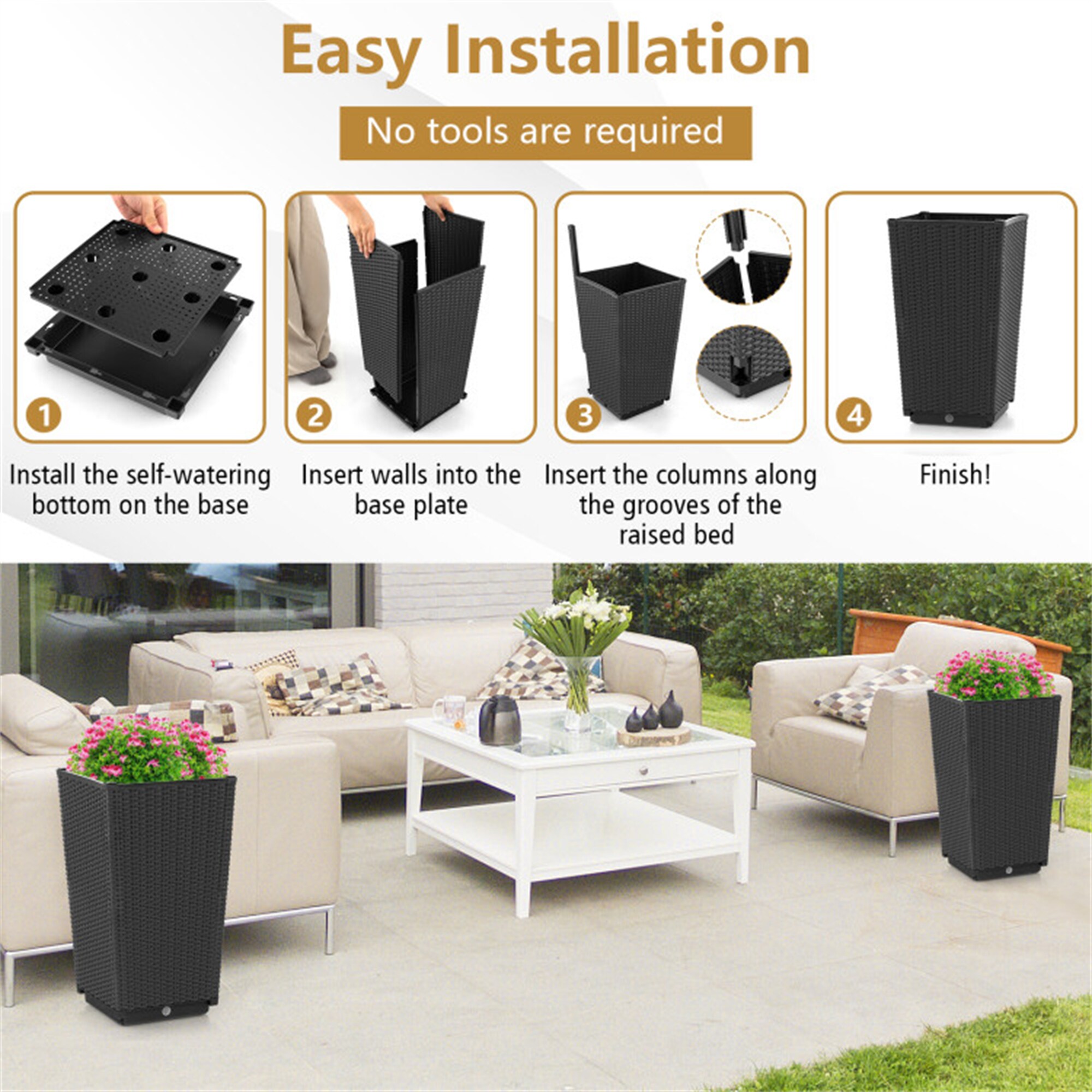 BABOOM BOM-055BK-2-CO Planter-Window-Box - View #6