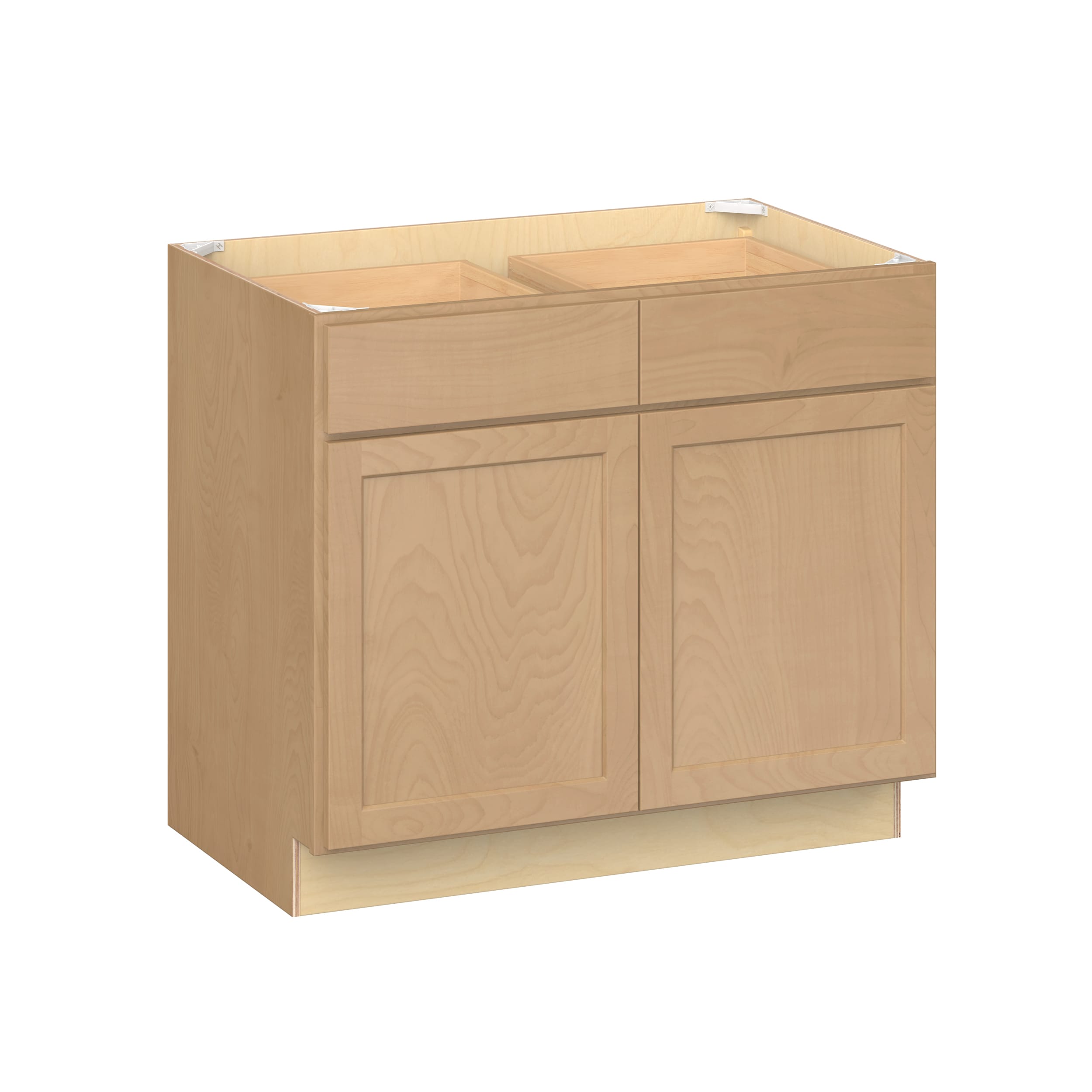 RELIABILT Parkstone II 39-in W x 34.5-in H x 25-in D Wheat Stained Birch Base Fully Assembled Plywood Cabinet Flat Panel Shaker