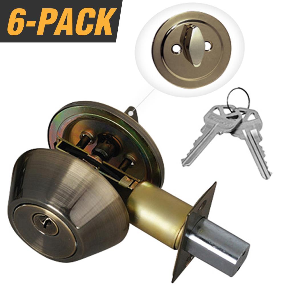 ABUS Jimmyproof Deadlock Single Cylinder W/ 2 Keys and Thumb Turn Brass 850c NOS for sale online 