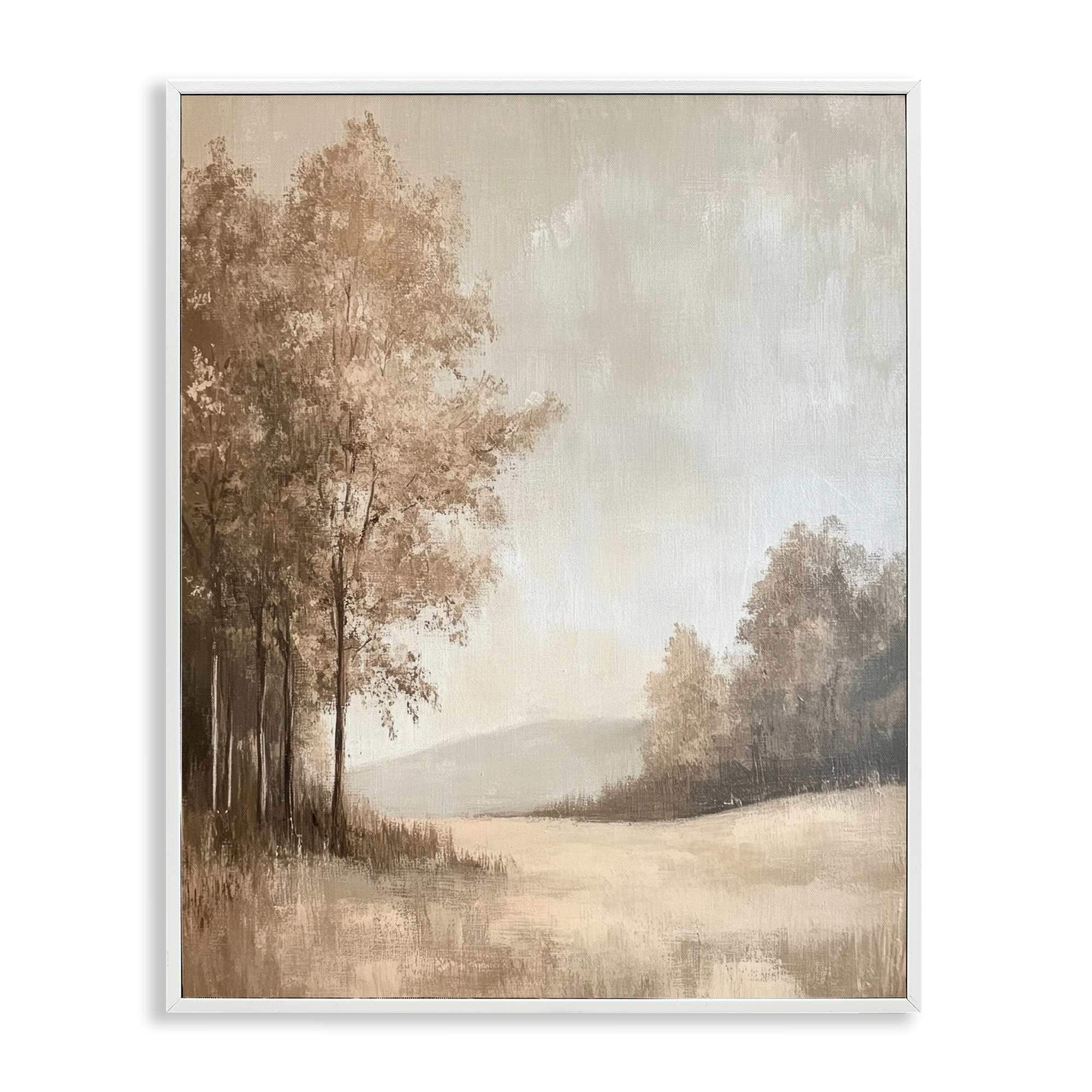 Stupell Industries BT-839-WFR-24X30 Country Nature in Winter White Framed Giclee Art By Petal Prints Design 24 x 30