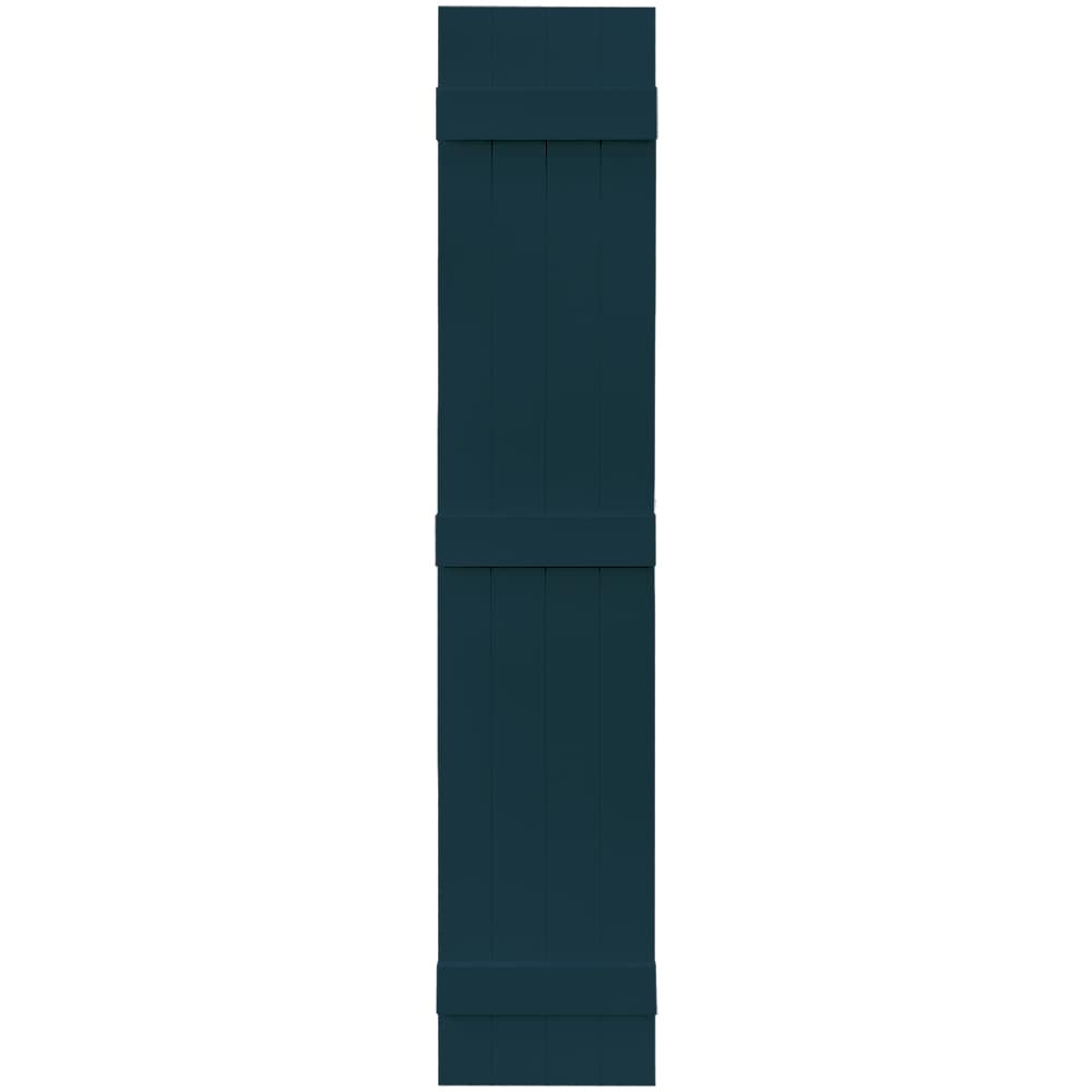Vantage V6831475166 13.875-in W x 74.875-in H Indigo Blue Board and batten Exterior Shutters ( 1 -Pack )