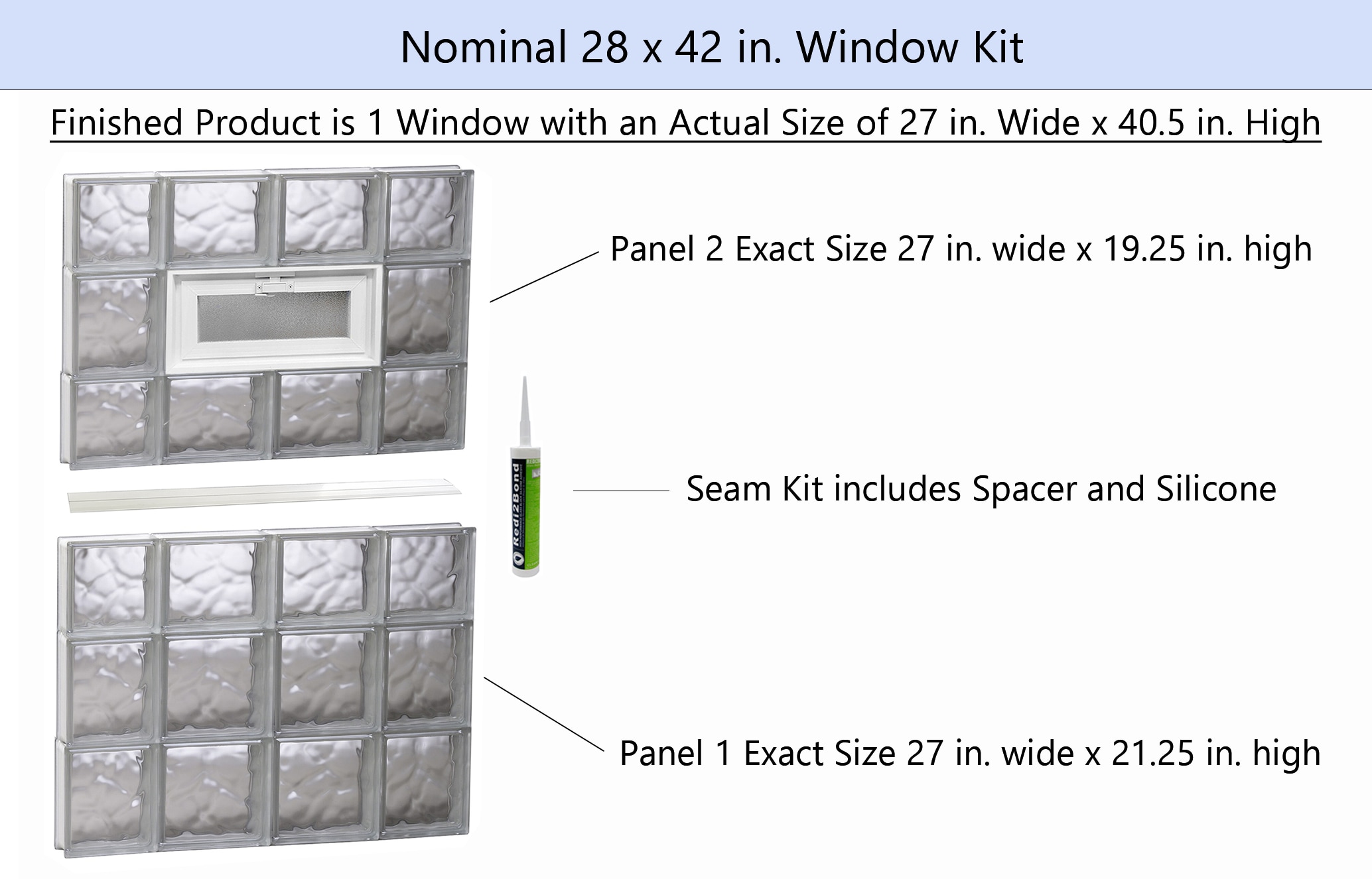REDI2SET V2842DC Glass-Block-Windows - View #2