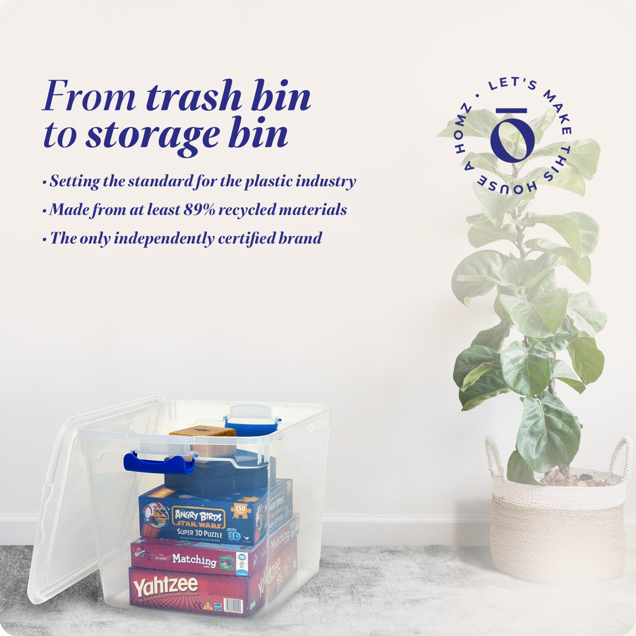 Homz Products 227414 Plastic-Storage-Totes - View #7