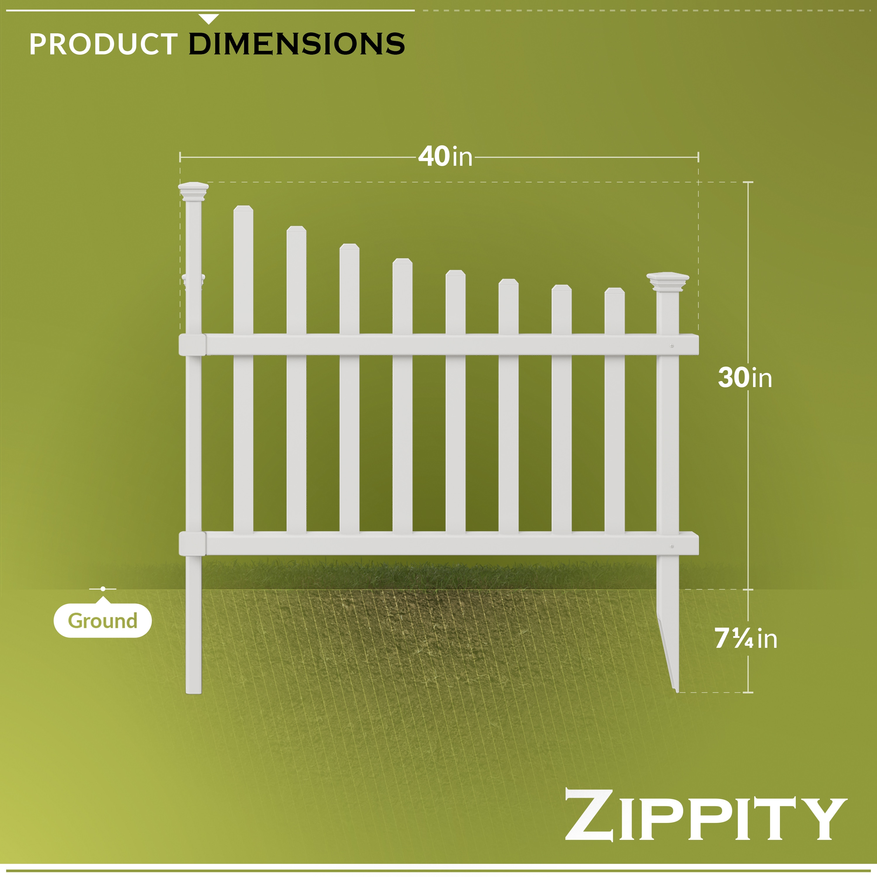 Zippity Outdoor Products ZP19007 Vinyl-Fence-Panels - View #6