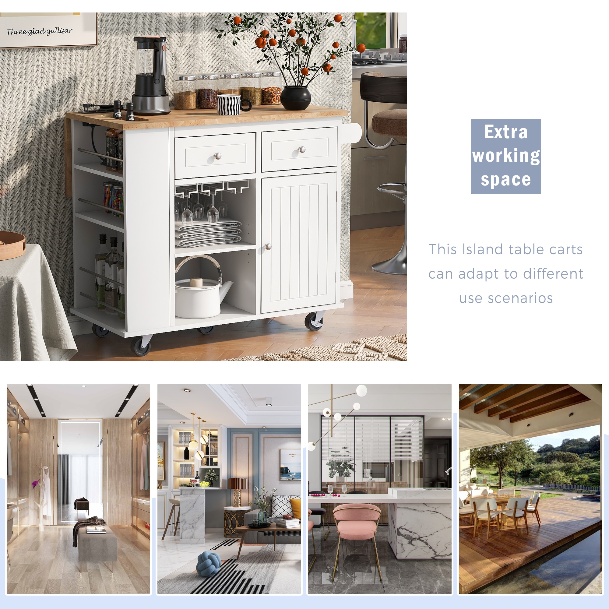 ModernLuxe L-WF305556AAW Kitchen-Furniture - View #7