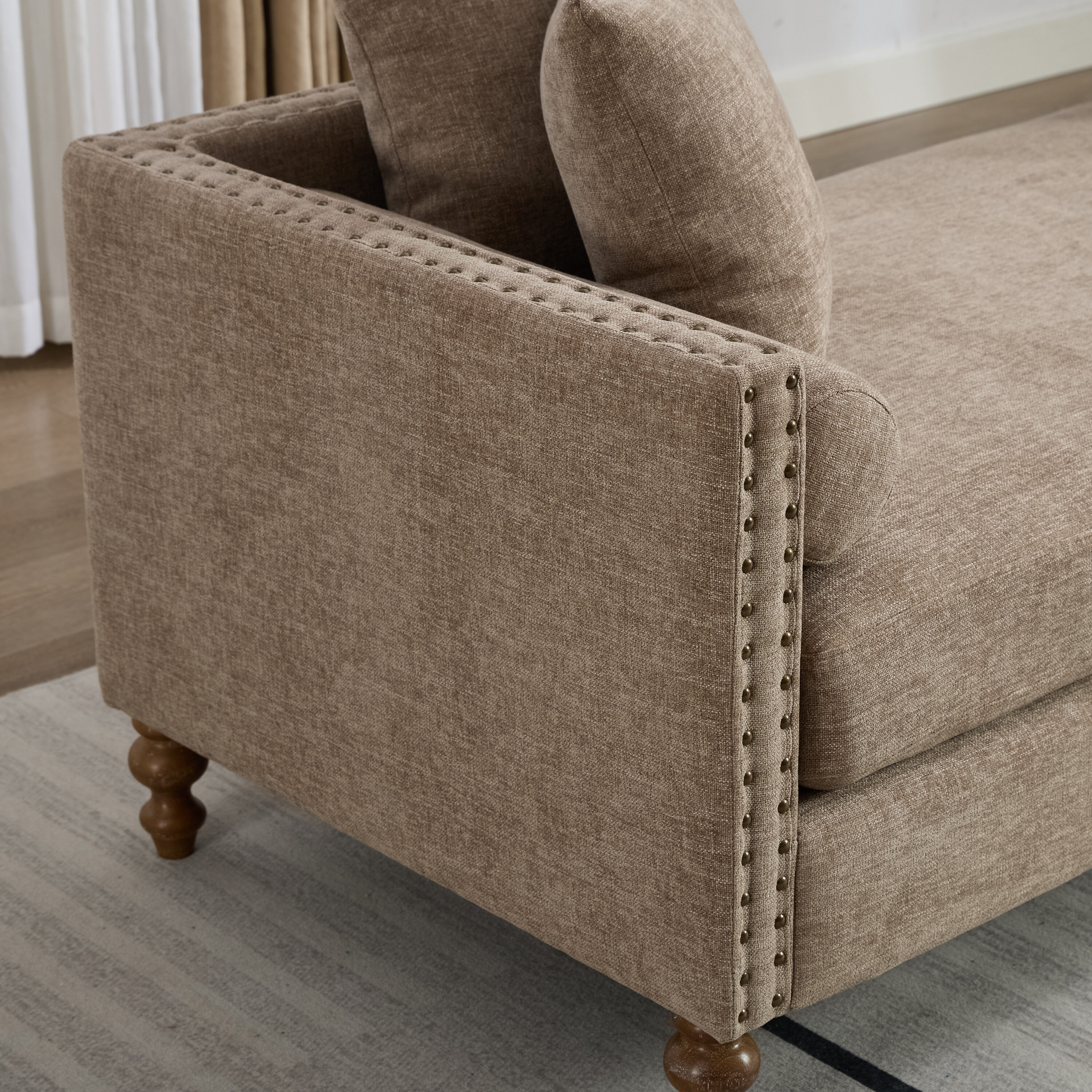 Hrinhom HC-W6106-TAUPE Sofas-Loveseats - View #7