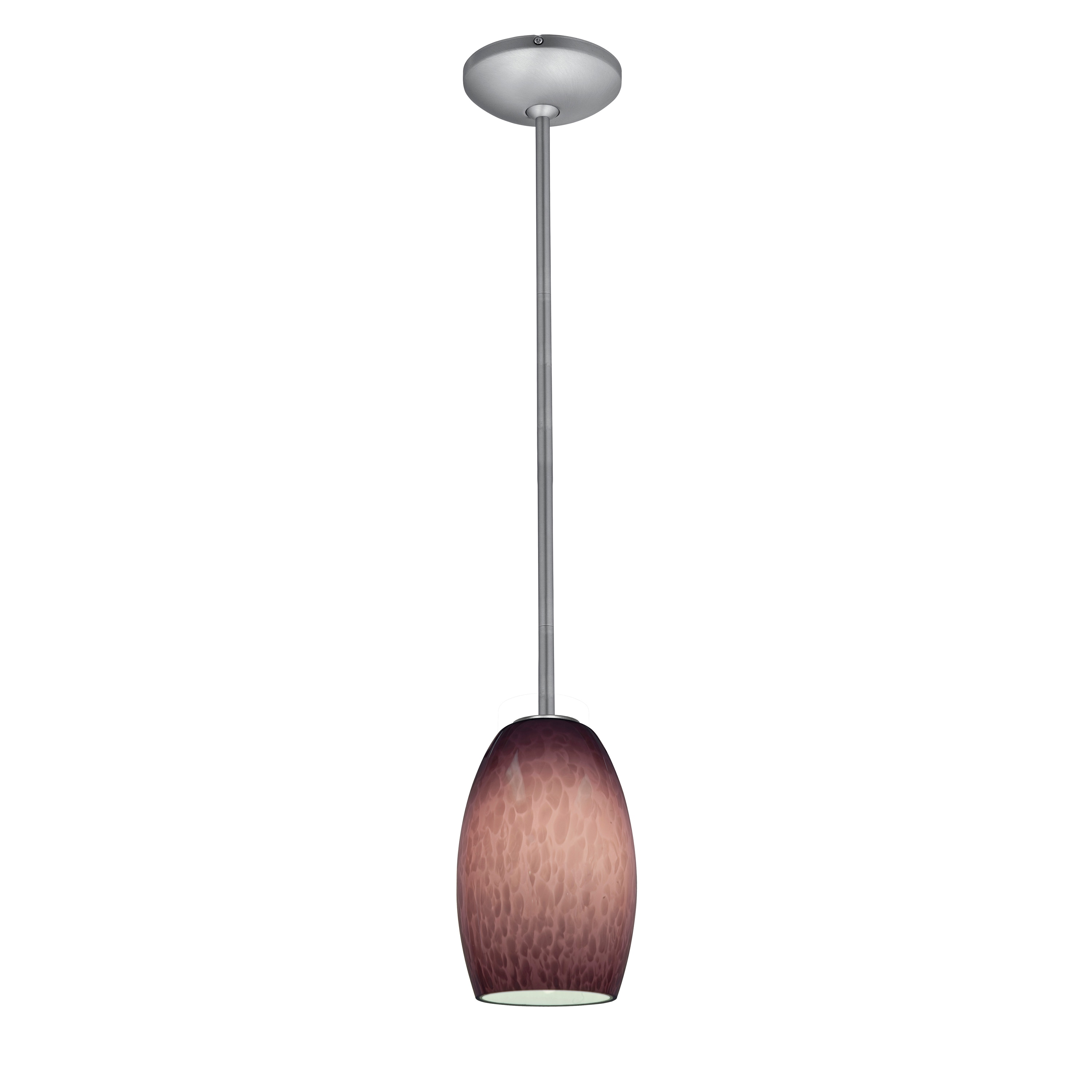 Access Lighting 28078-1R-BS/PLC Chianti Brushed Steel Transitional Geometric Mini Hanging Pendant Light