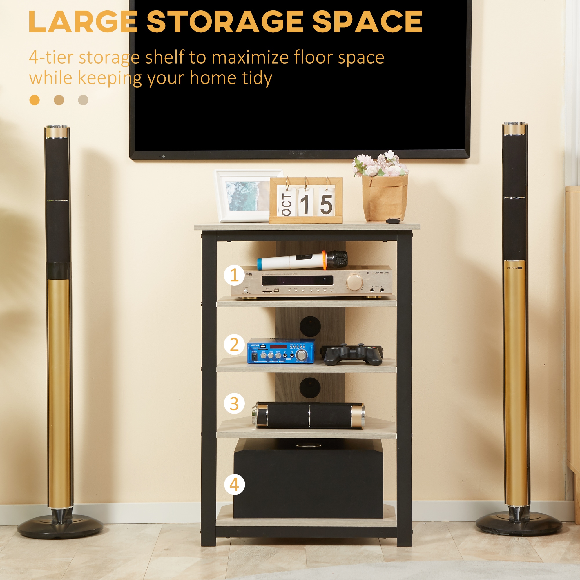 HomCom 839-544V00GY Tv-Stands - View #7