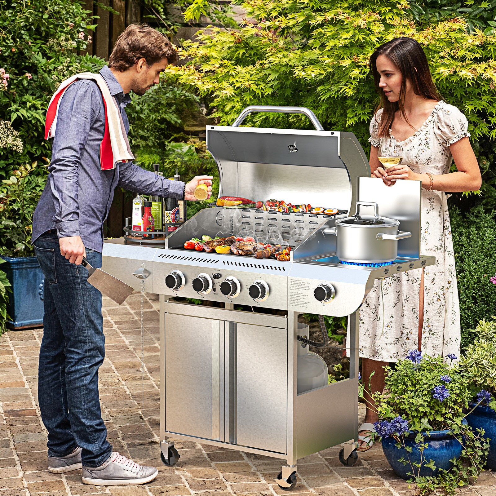 COWSAR LSG01GG41B Gas-Grill - View #7