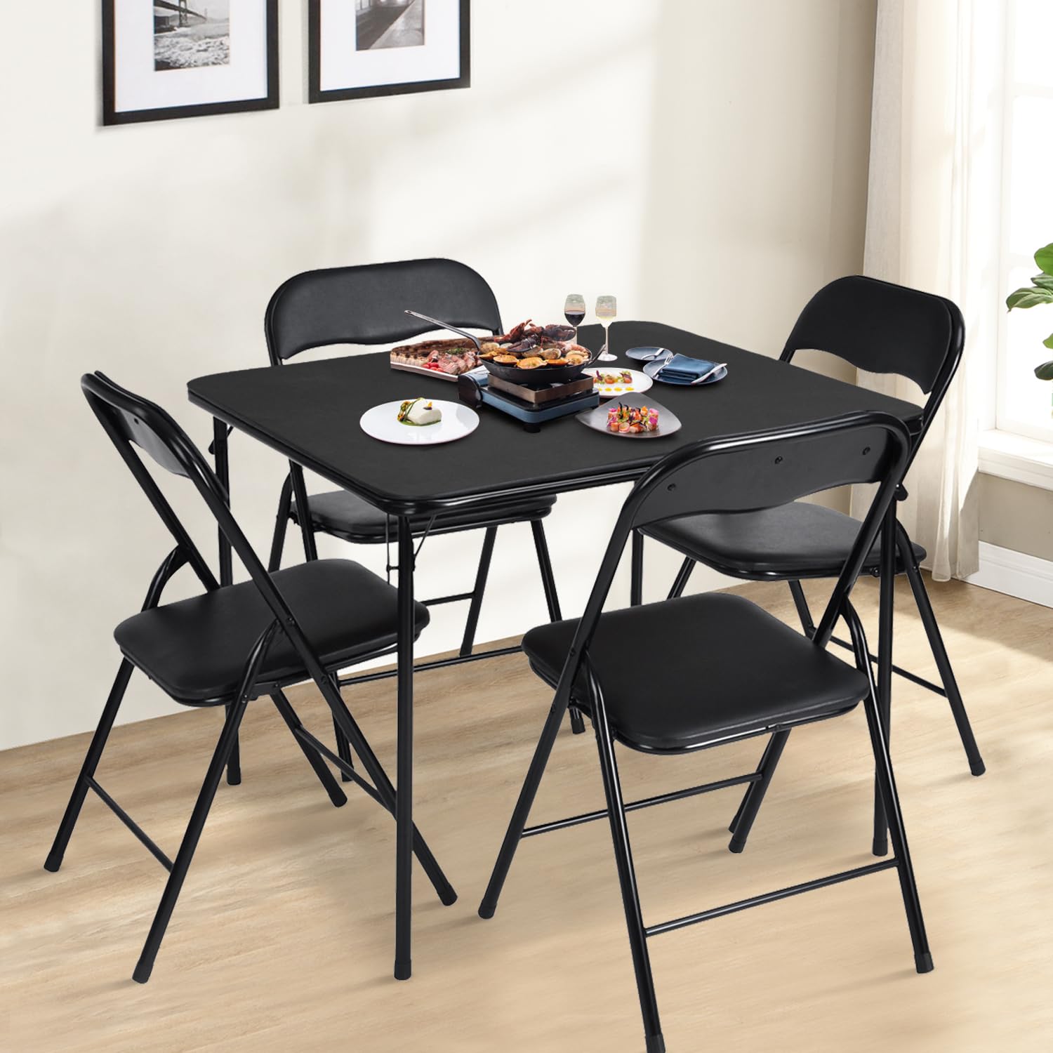 Homy Casa FERN BLACK Folding-Tables - View #4