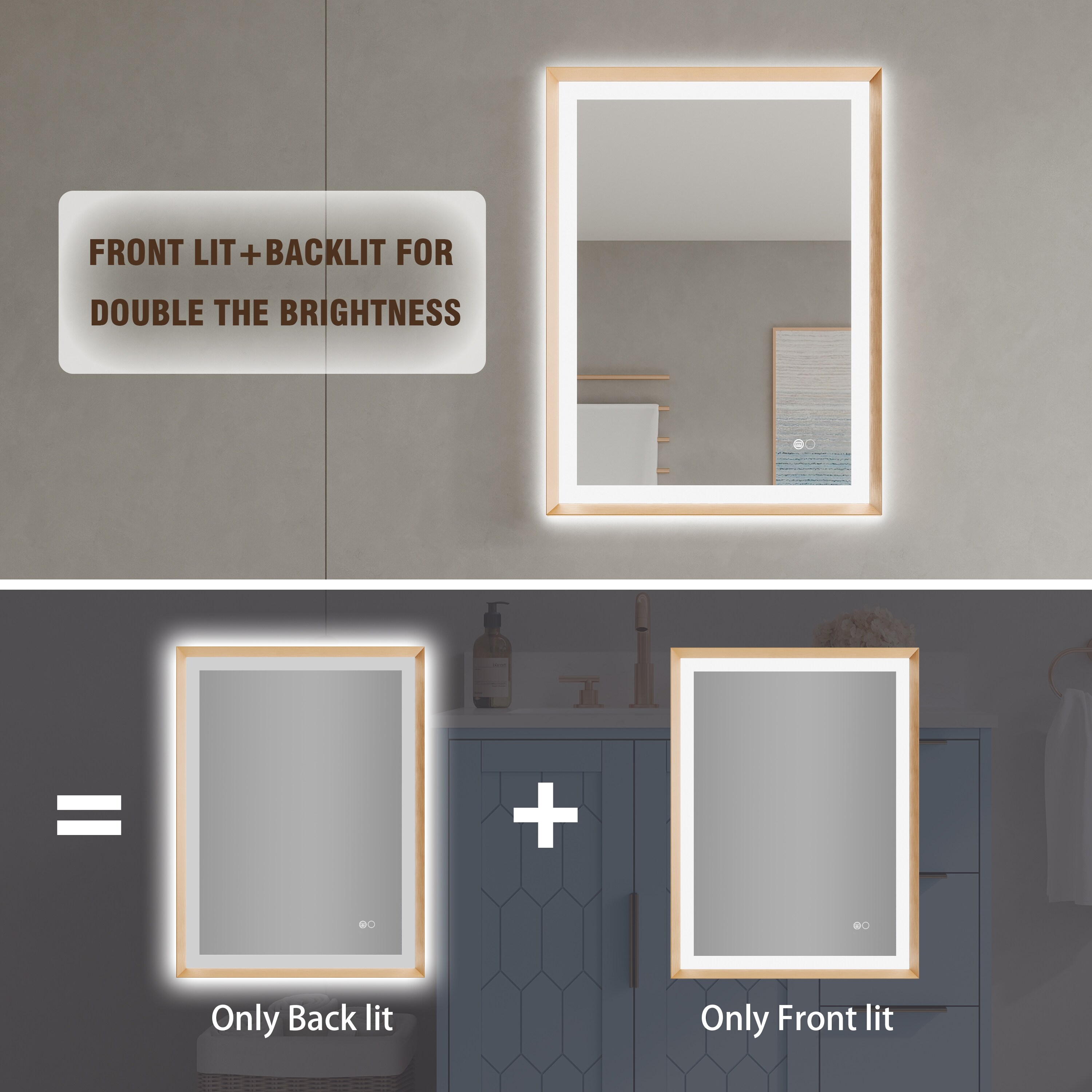 CALVON CLW62432BG Framed-Bath-Mirrors - View #9