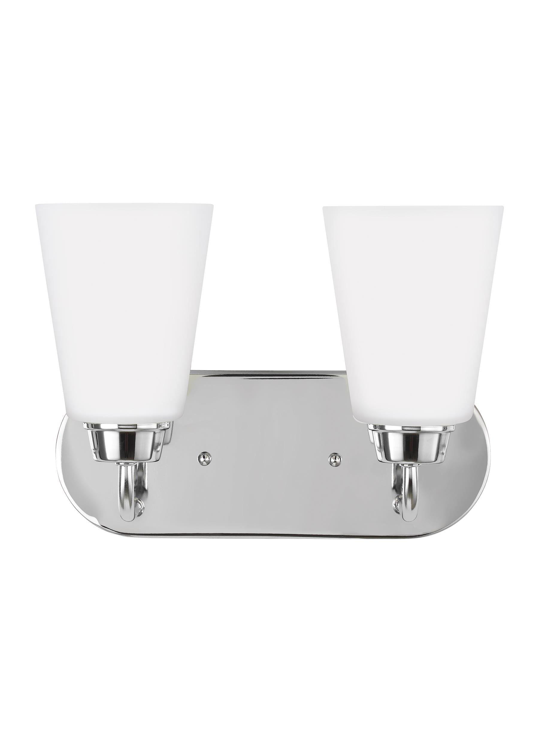 Generation Lighting 4415202-05 Kerrville 12-in 2 -Light Polished Chrome Transitional Vanity light
