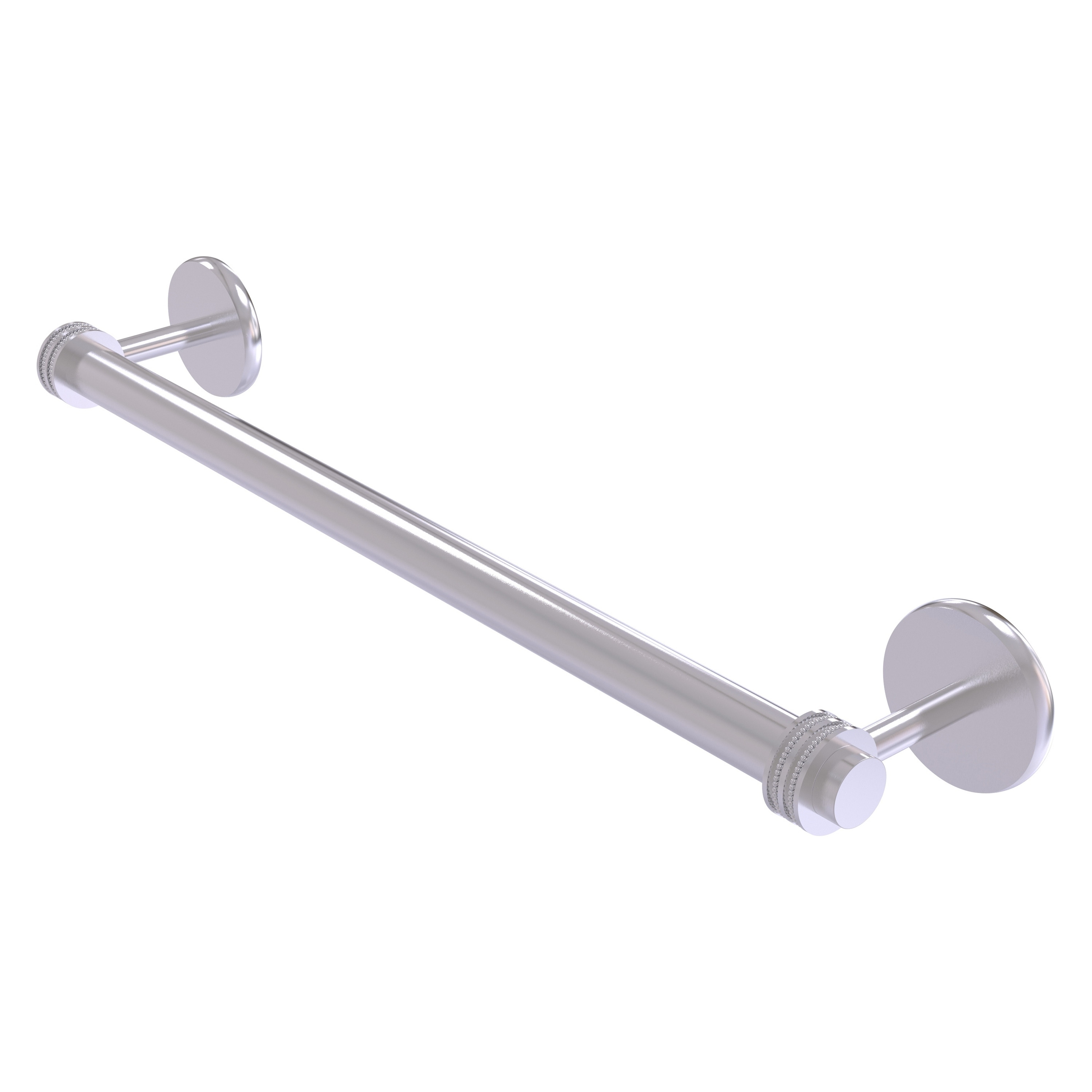 Allied Brass 7251D/24-SCH Satellite Orbit Two 24-in Satin Chrome Wall mount Single Towel Bar