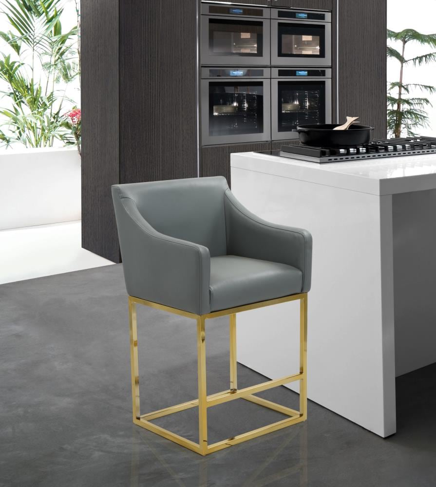 Trento bar stool discount black pu leather