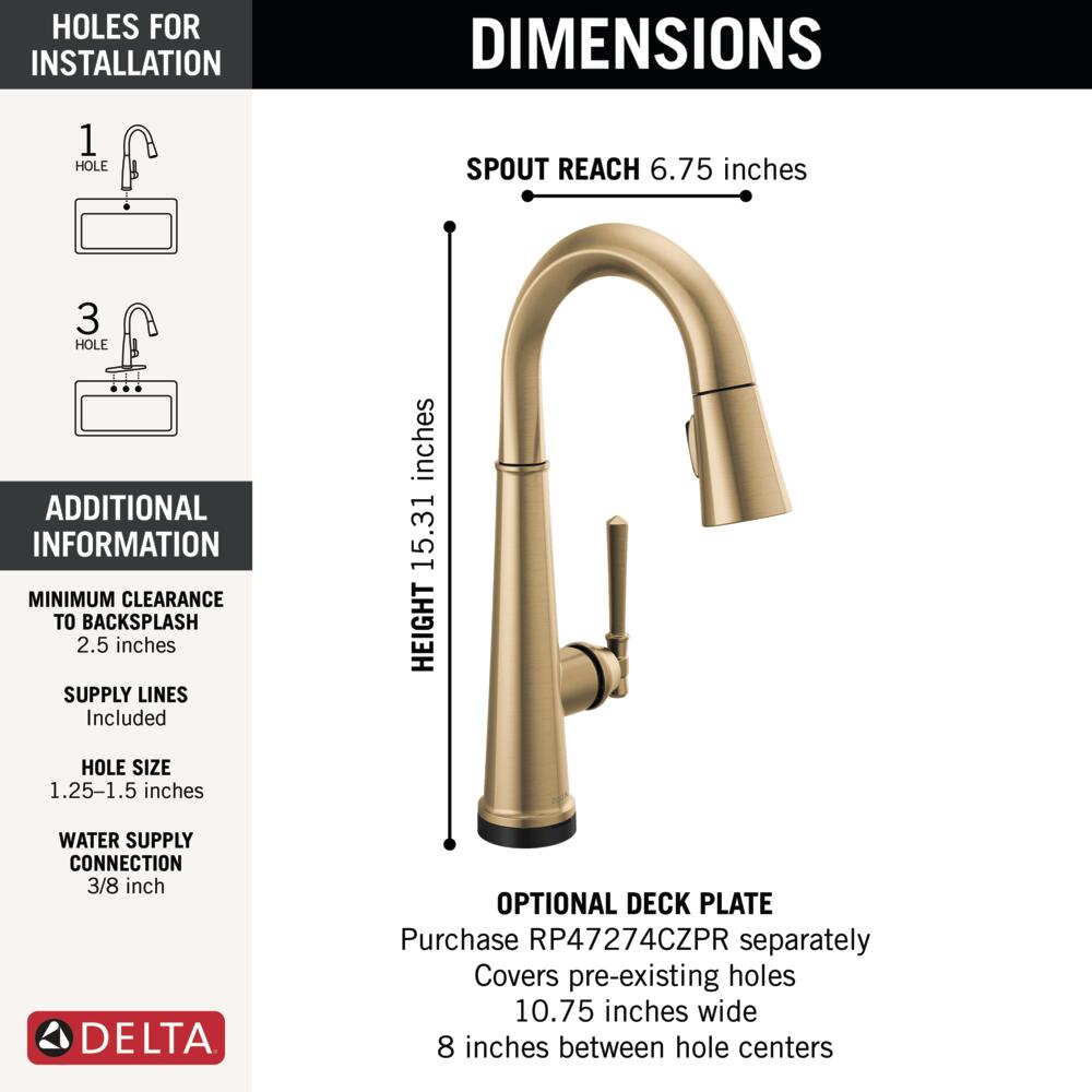 Delta 9982TL-CZ-PR-DST Kitchen-Faucets - View #4
