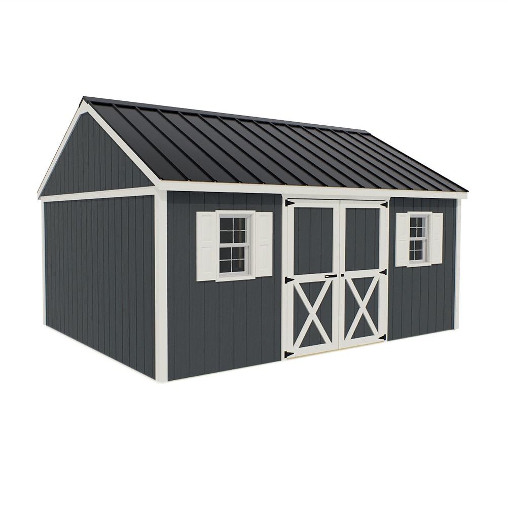 Best Barns BROOKFIELD1612 Brookfield 12-ft x 16-ft Gable Style Wood Outdoor Storage Shed with 1 Doors