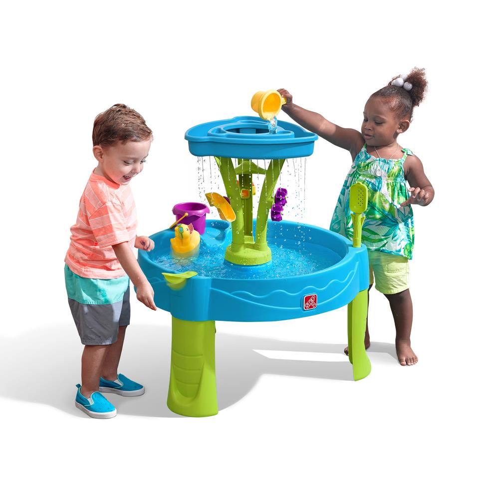 Step2 Summer Showers Splash Tower Water Table for Kids, Sand and Water Play  Toy for Ages 1-5 in the Kids Play Toys department at