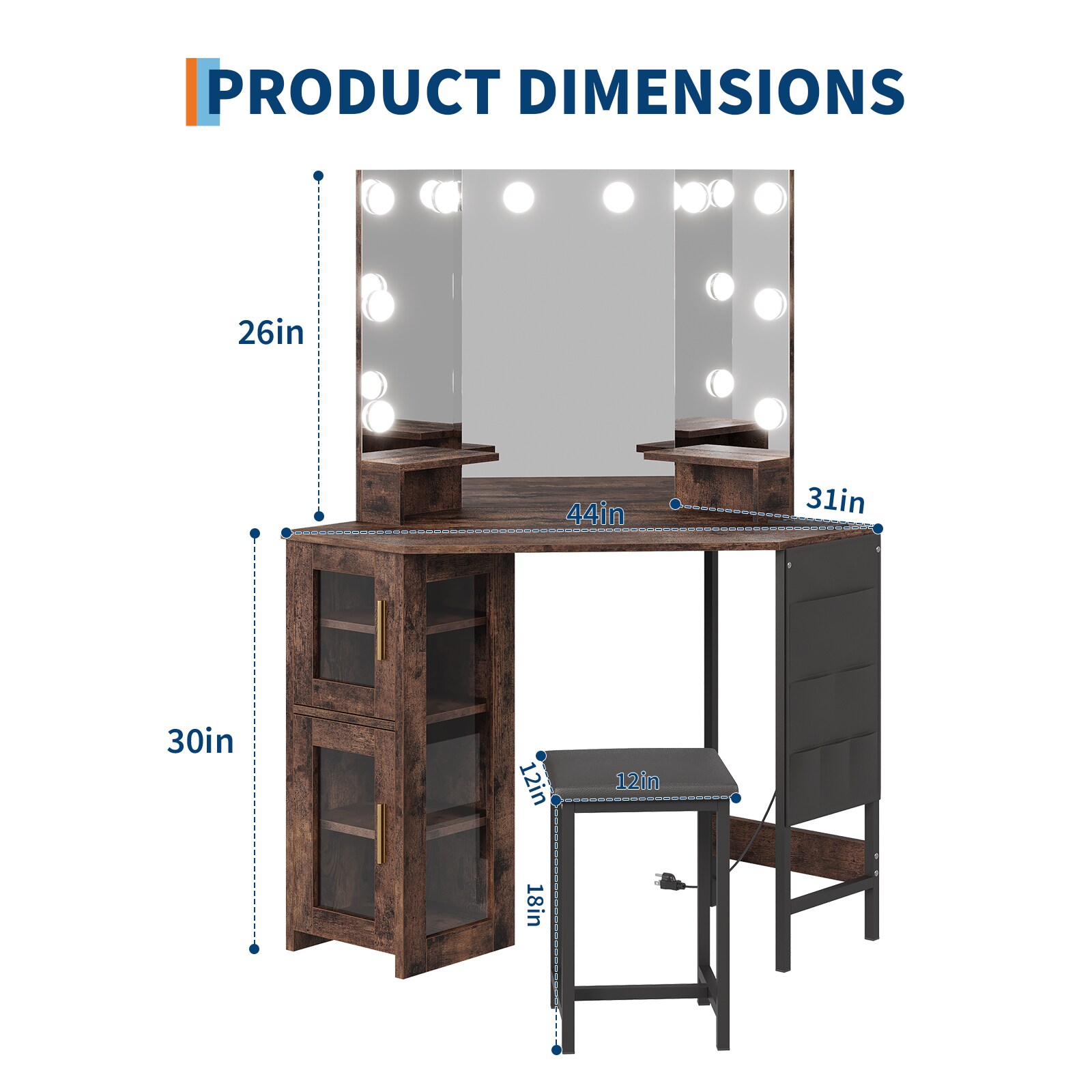 GarveeLife LIVE66-0771 Bedroom-Vanities - View #2