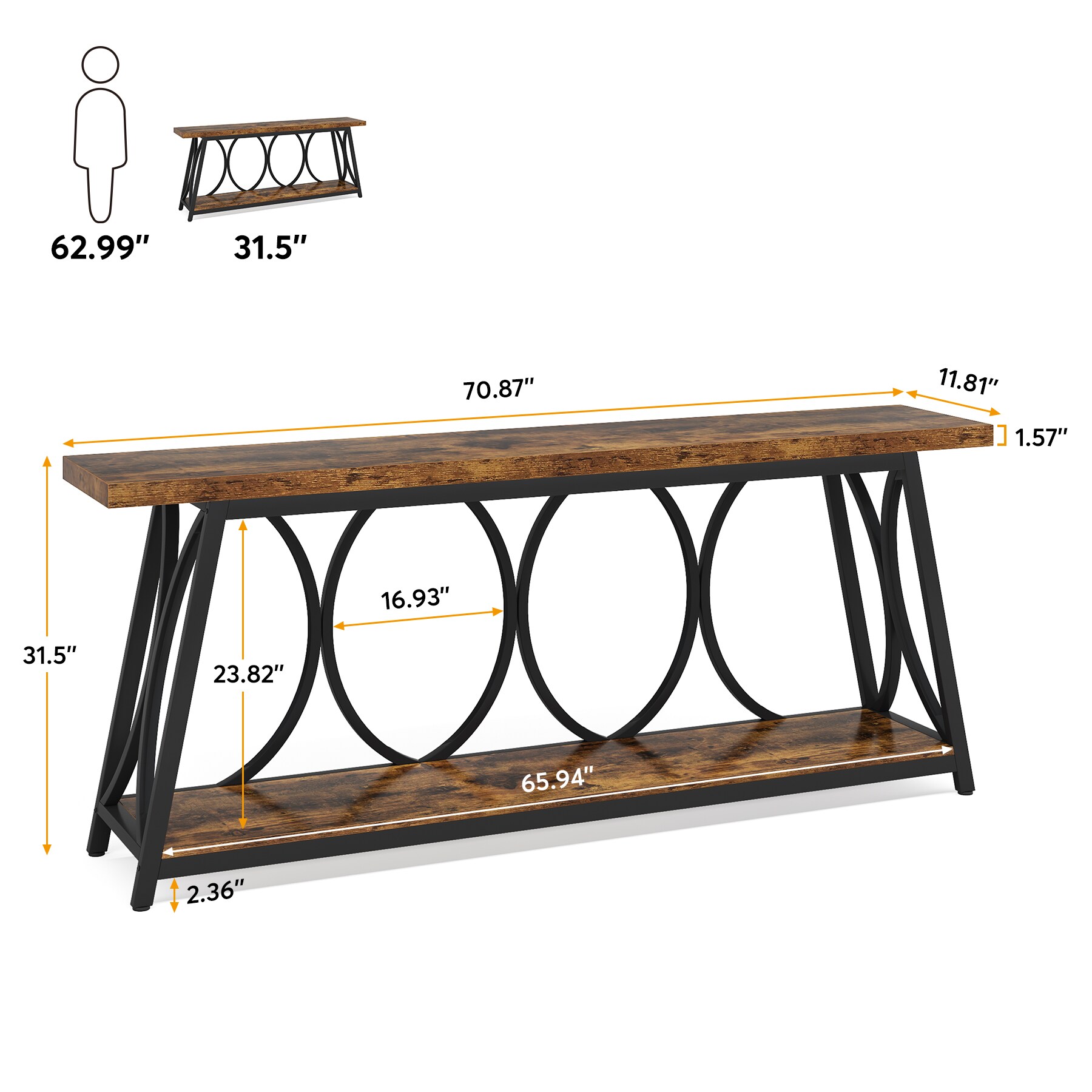 Tribesigns LWFD-F1787 Console-Sofa-Tables - View #7