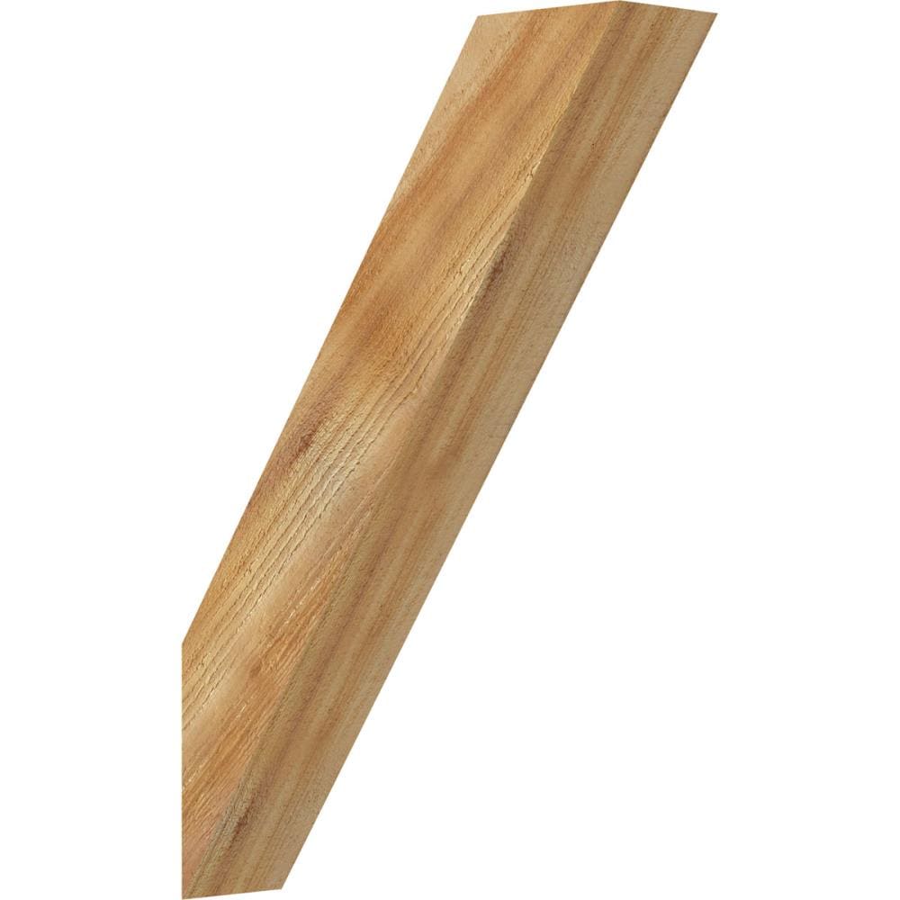 Ekena Millwork BRC04X16X24TRA00RWR 4-in x 16-in x 24-in Western Red Cedar Unfinished Wood Traditional Rough Sawn Knee Brace