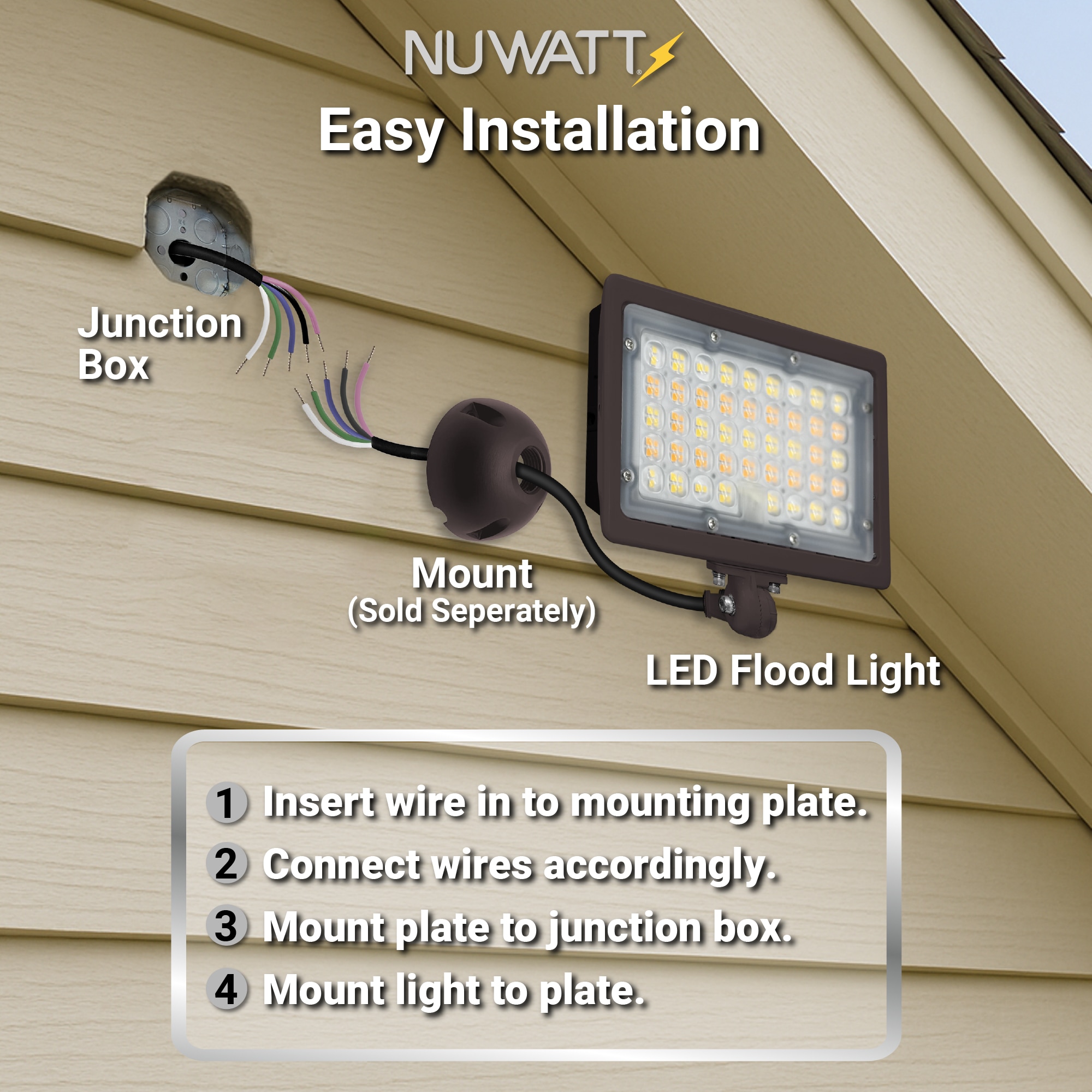 NUWATT NW-SFL-50W-3CT-KN-BZ Spot-Lights - View #9