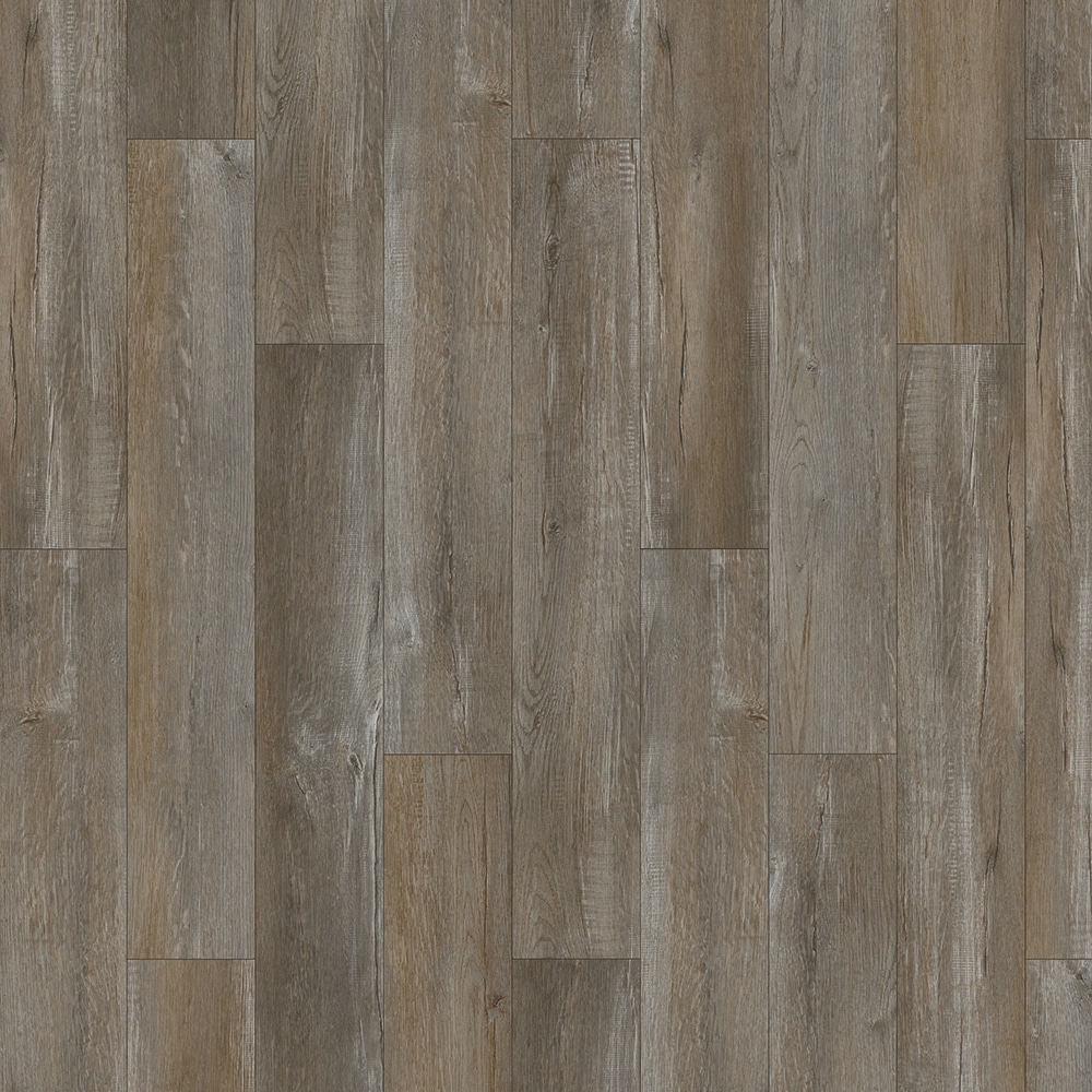 Mohawk SPL0821897 (Sample) Pro Renovations Eastward 4.5 Millhouse Gray Gray Wood look 12-mil Waterproof and Water Resistant Interlocking Luxury Vinyl Plank
