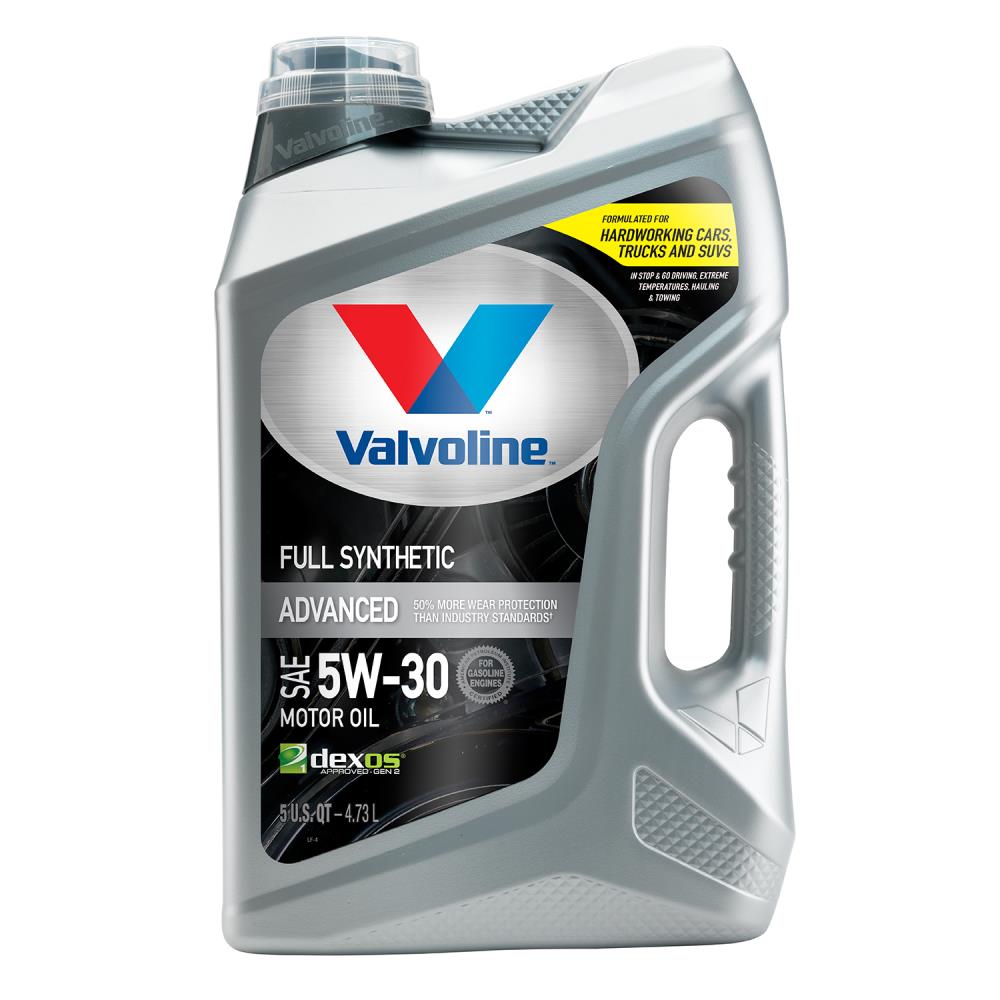 Valvoline Full Synthetic SAE 5W-30 Motor Oil- Easy Pour 5 Quart in the  Motor Oil & Additives department at