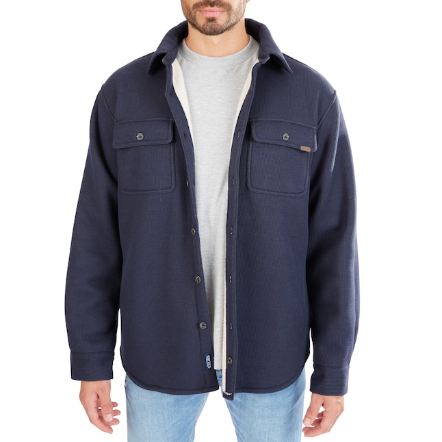 Smith's Workwear Sherpa-Lined Heather Thermal Shirt Jacket in the Work ...