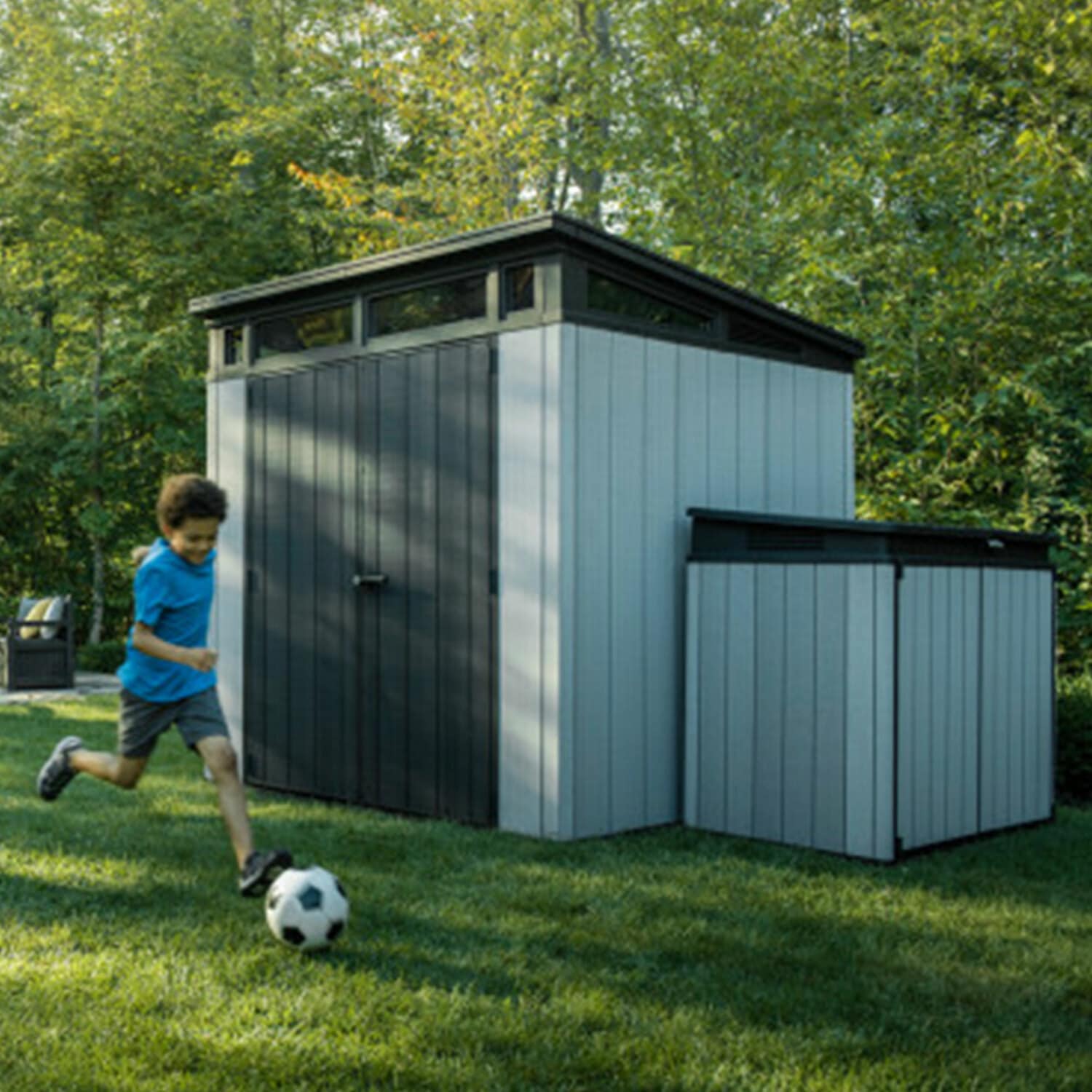 Keter 7-ft X 7-ft Resin Storage Shed In The Vinyl & Resin Storage Sheds ...