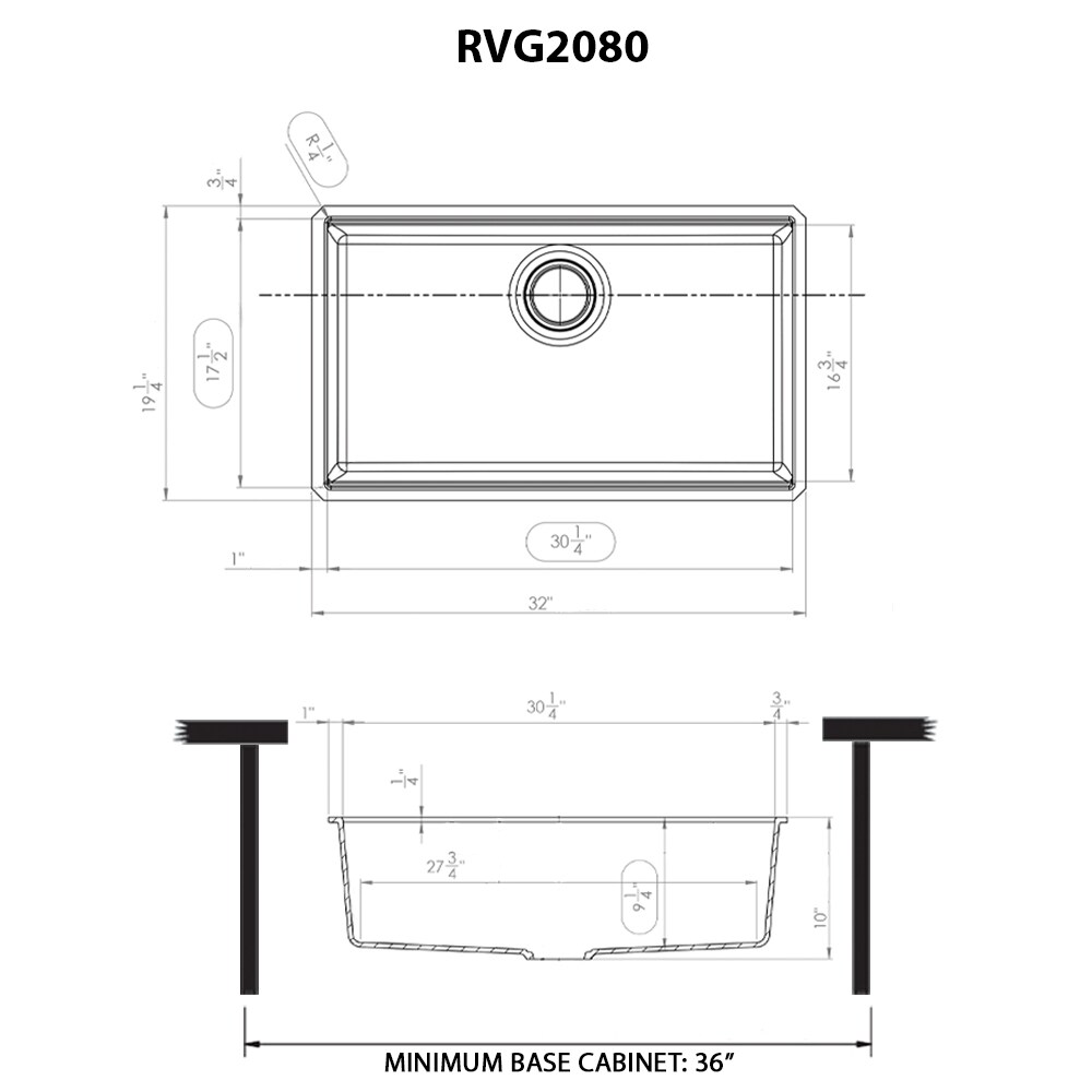 Ruvati RVG2080ES Kitchen-Sinks - View #9