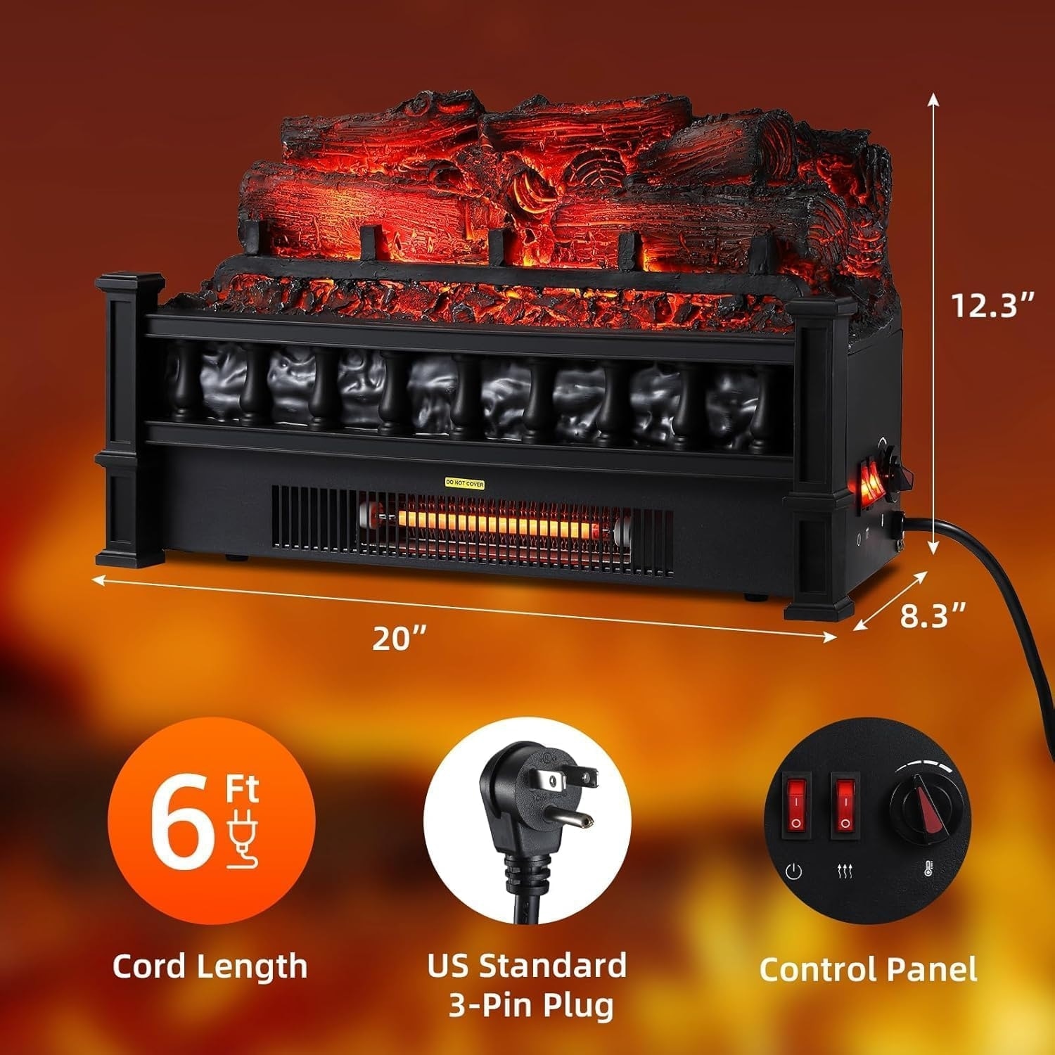 Qeetex LSHQQPHO-16PA4HKU Electric-Fireplaces - View #5