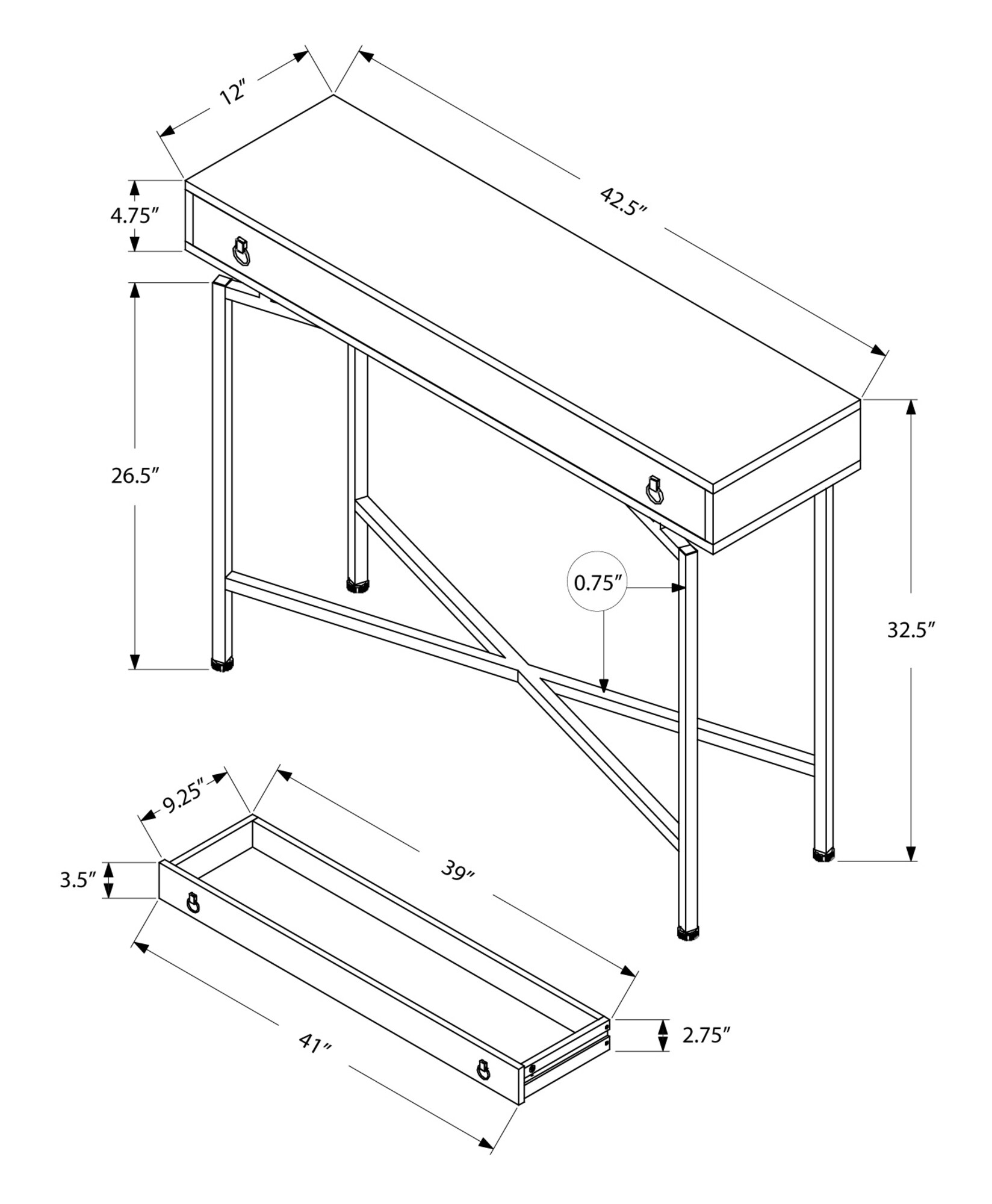 Vynxaria LS0505-271019291 Console-Sofa-Tables - View #4