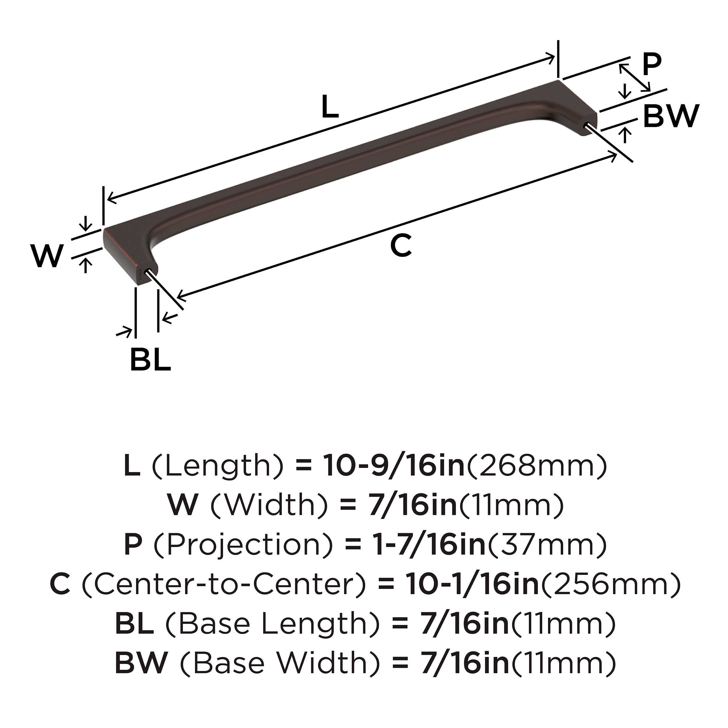 Amerock BP37428ORB Cabinet-Pulls - View #4