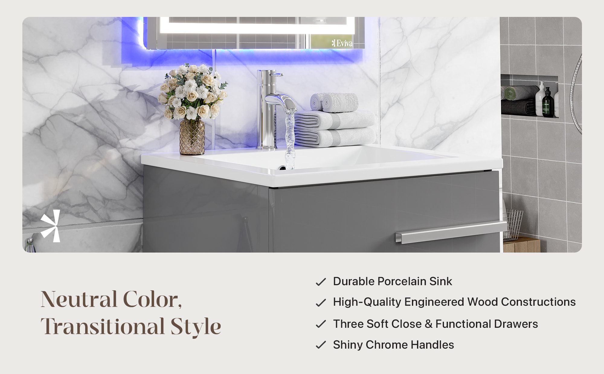Eviva EVVN580-24GR Bath-Vanity-Combo - View #8