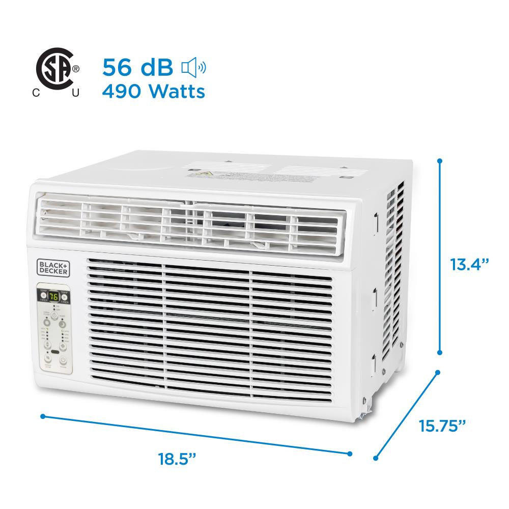 BLACK+DECKER 5,000 BTU 115 -Volts Window Air Conditioner Cools 150