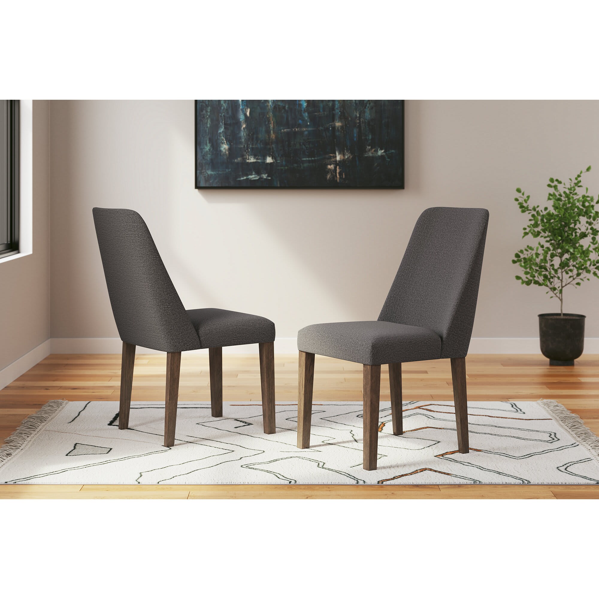 Signature Design by Ashley FD615-02 Lyncott Gray Dining Chair Set of 2