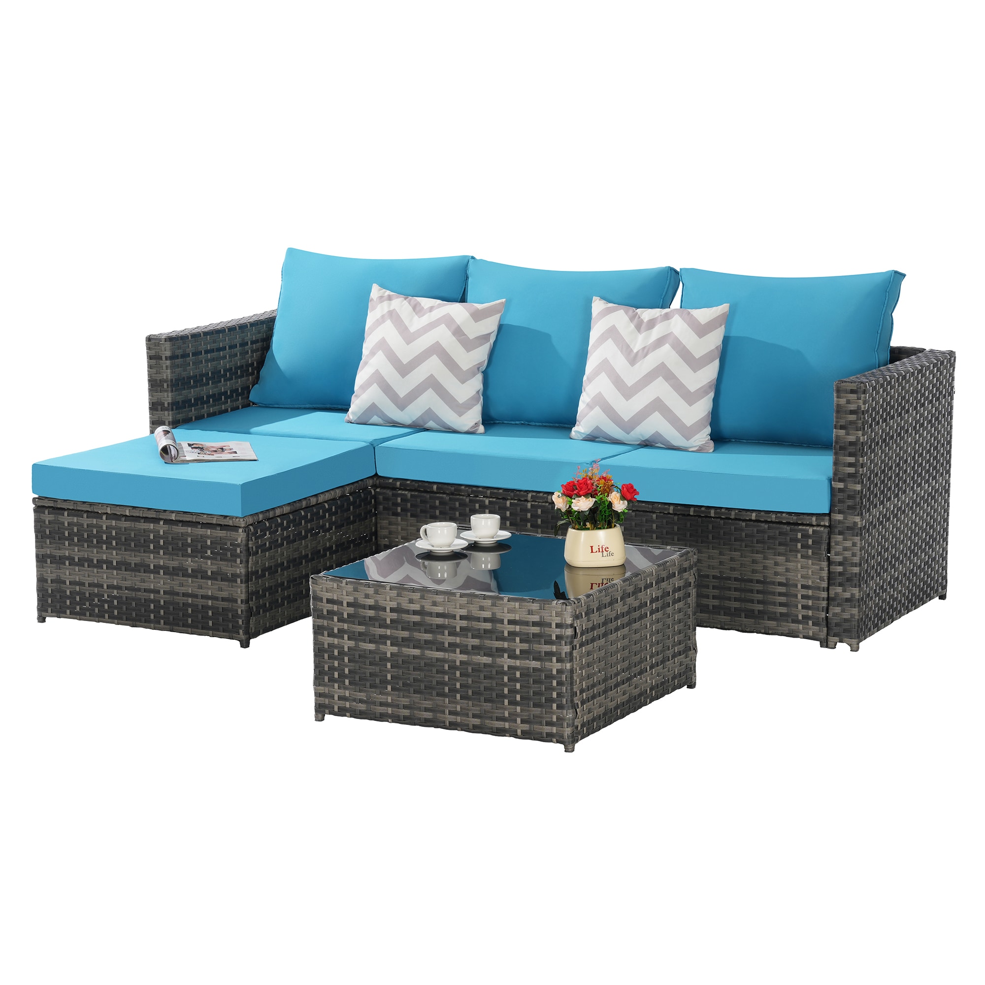 SINOFURN SYB670035BL Patio-Sofas-Daybeds - View #4