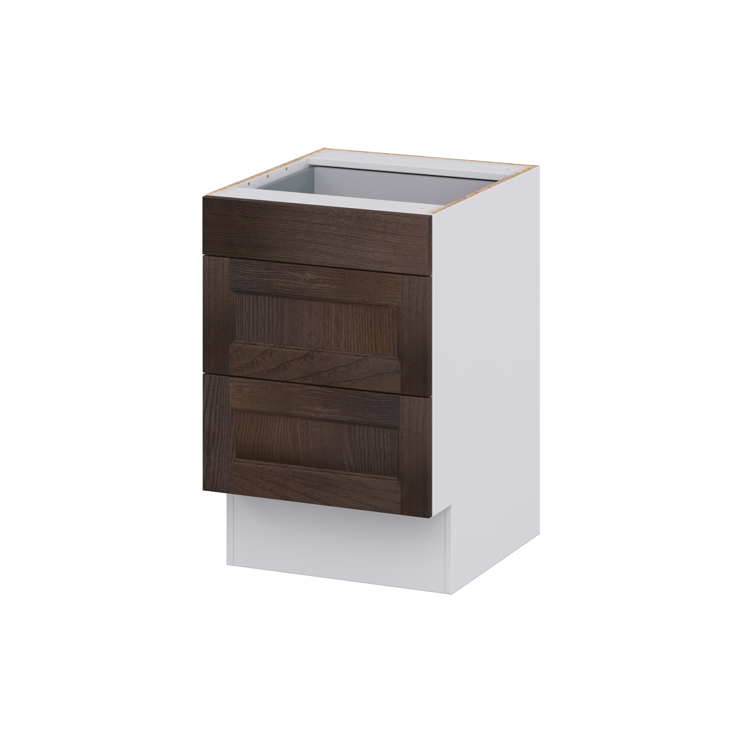 Hugo&Borg 21-in W x 32.5-in H x 24-in D Wood 3-Drawer Base Fully Assembled Cabinet (Recessed Panel Style)