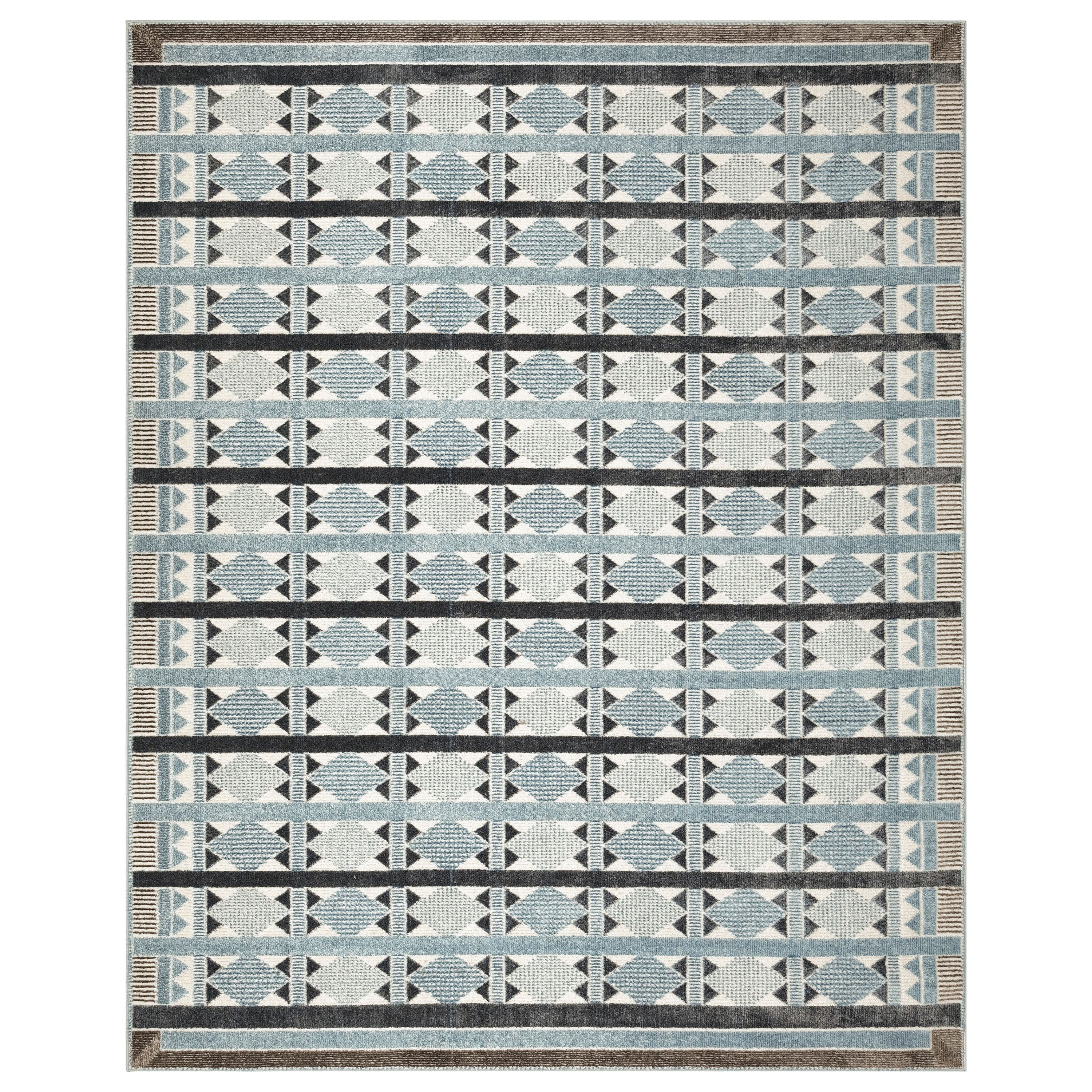  Home Nordic 8 x 10 ft Blue Indoor Area Rug