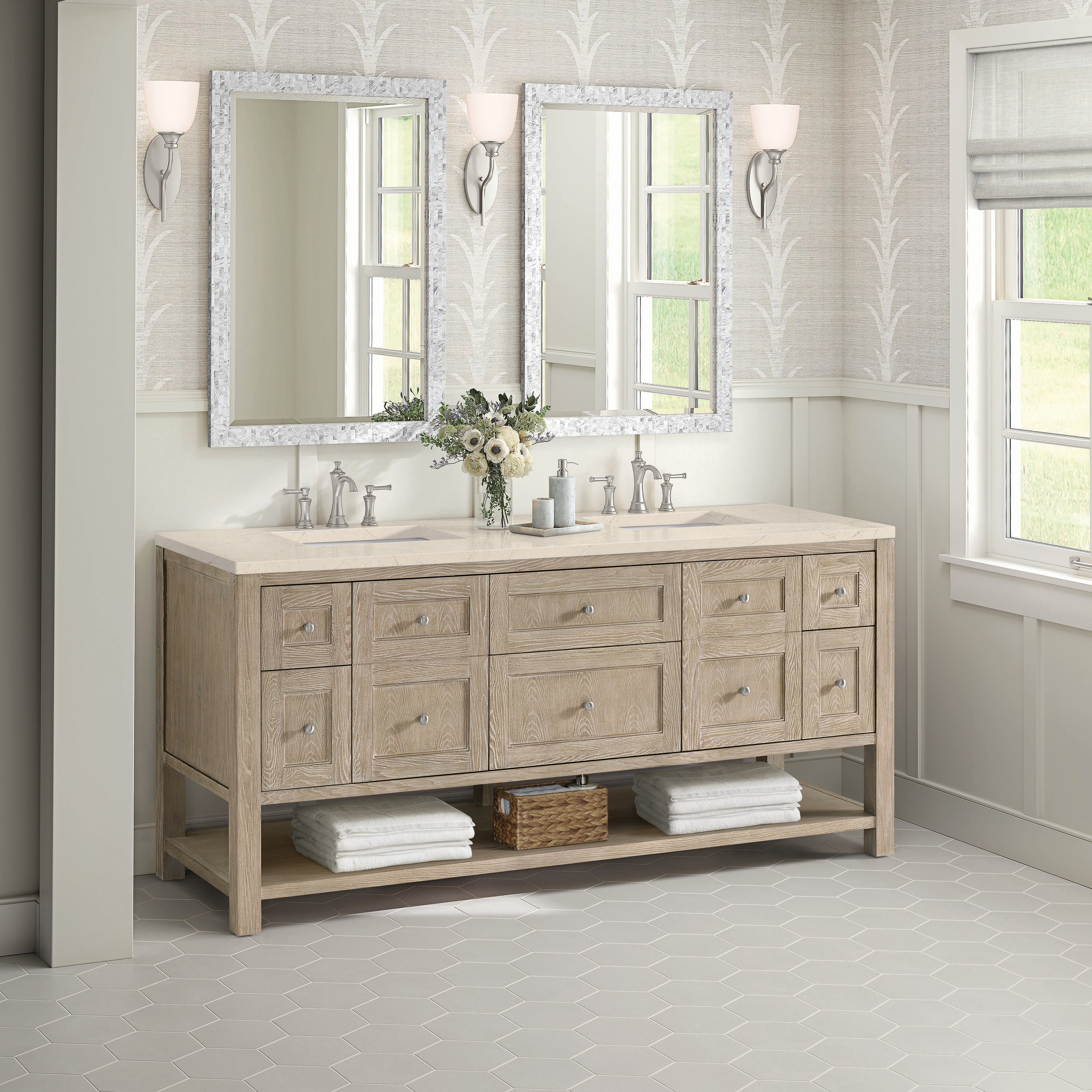 James Martin Vanities 330-V72-WWO-3EMR Bath-Vanity-Combo - View #3