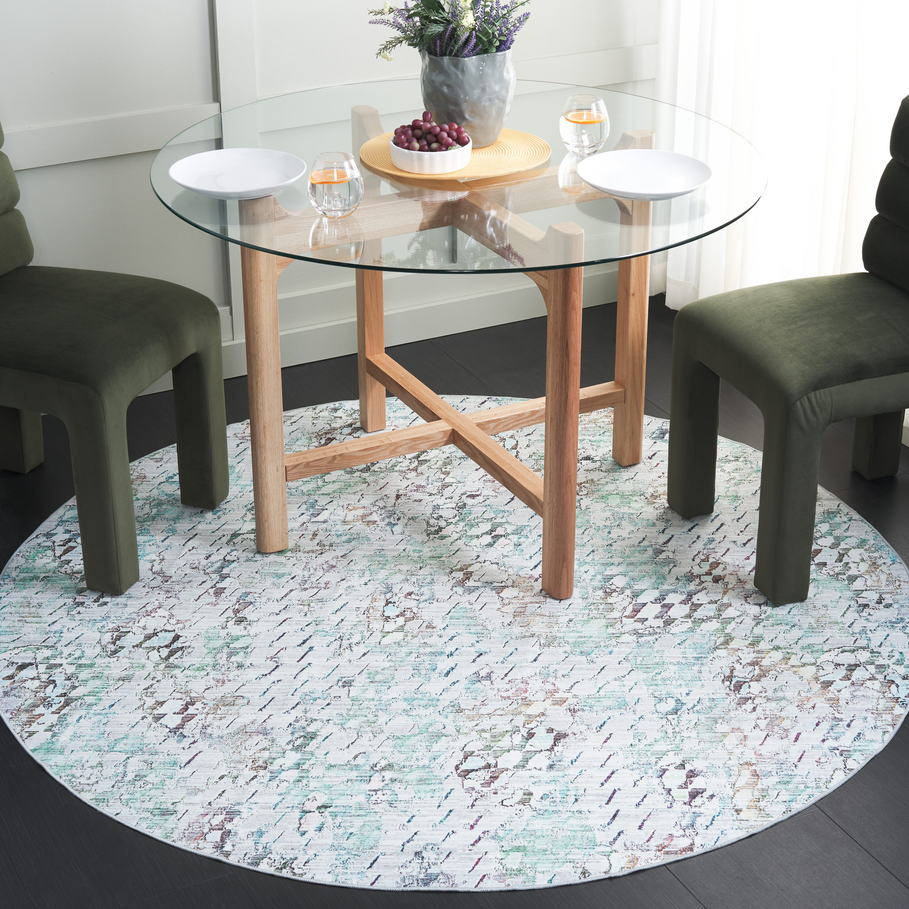Safavieh - Malibu 913F Grey Green 6ft x 6ft Contemporary Rug