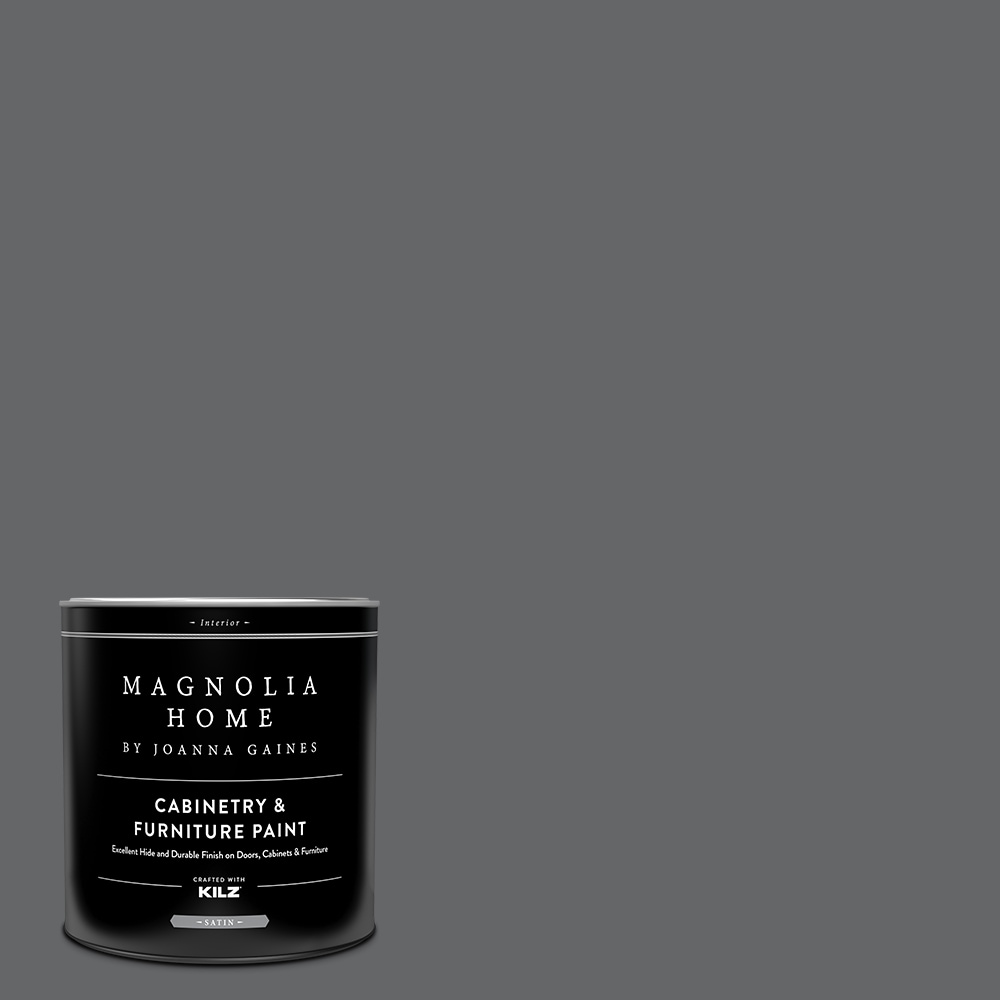 Magnolia Home MAG131-4141124  by Joanna Gaines Satin Autumn Gray MAG131 Tintable Cabinet Furniture Paint Enamel ( 1-quart )
