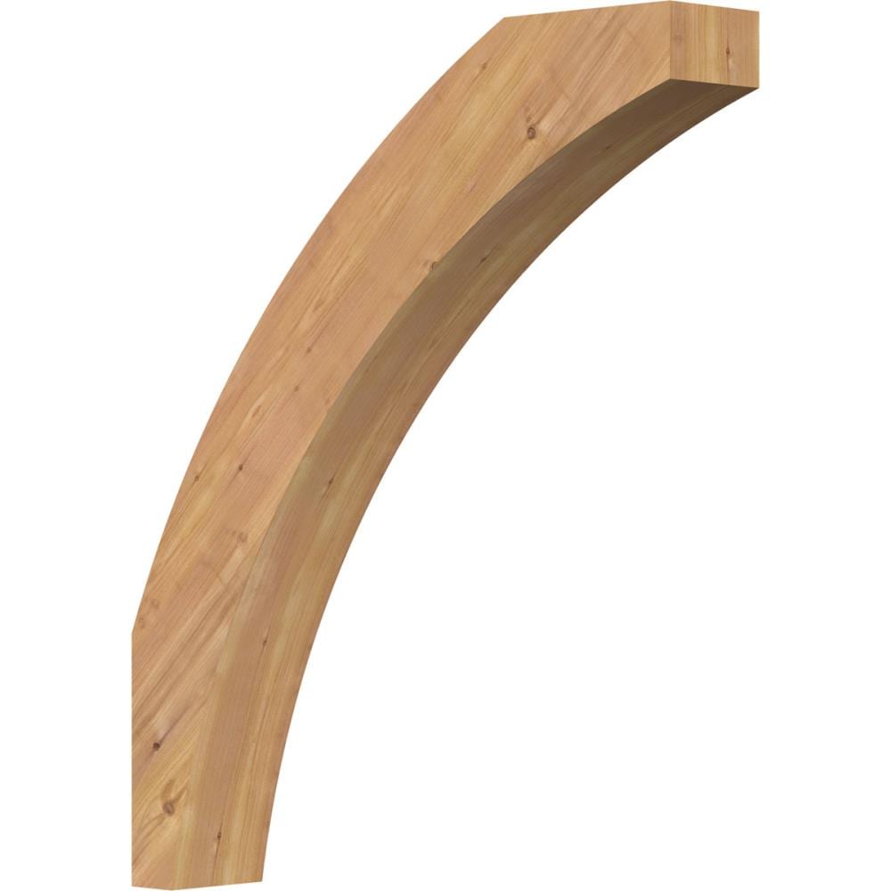 Ekena Millwork BRC06X30X36THR00SWR 5-1/2-in x 30-in x 36-in Western Red Cedar Unfinished Wood Thorton Smooth Knee Brace