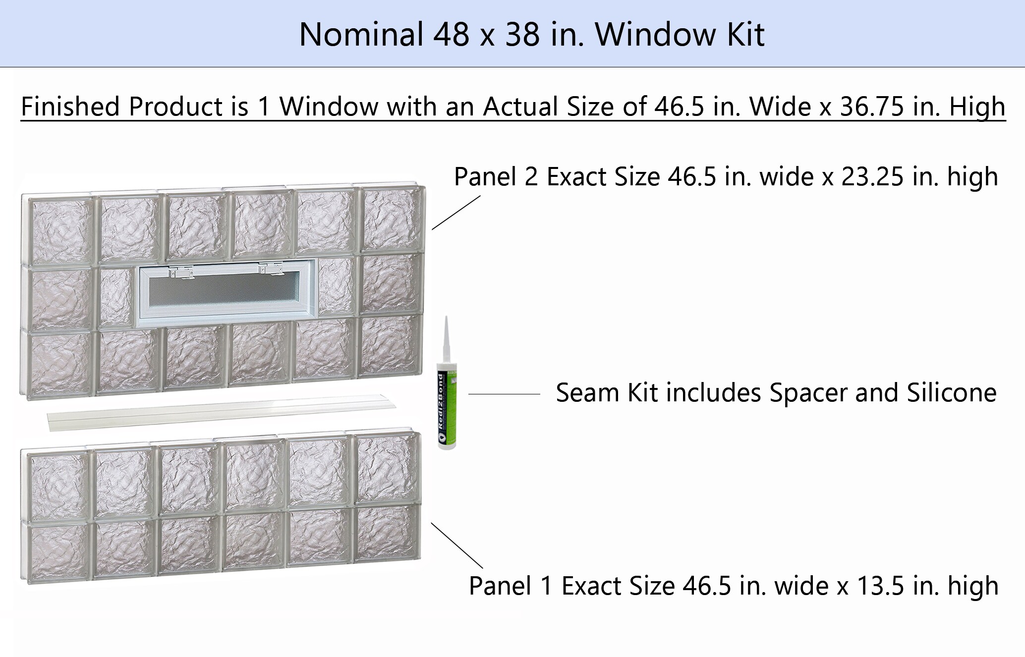 REDI2SET V4838IS Glass-Block-Windows - View #2