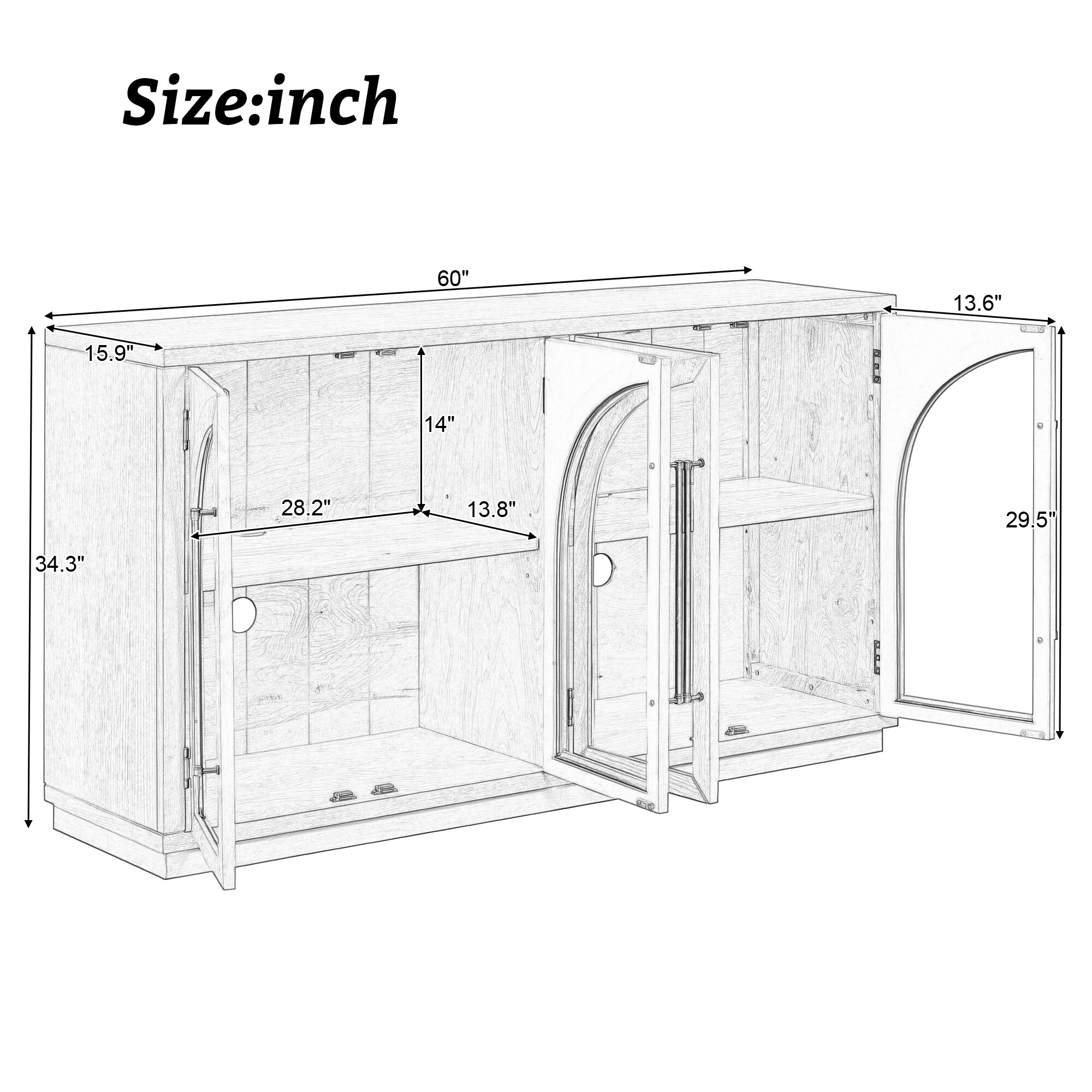 JIMSMAISON JMTRSB55EP Dining-Kitchen-Storarge - View #8