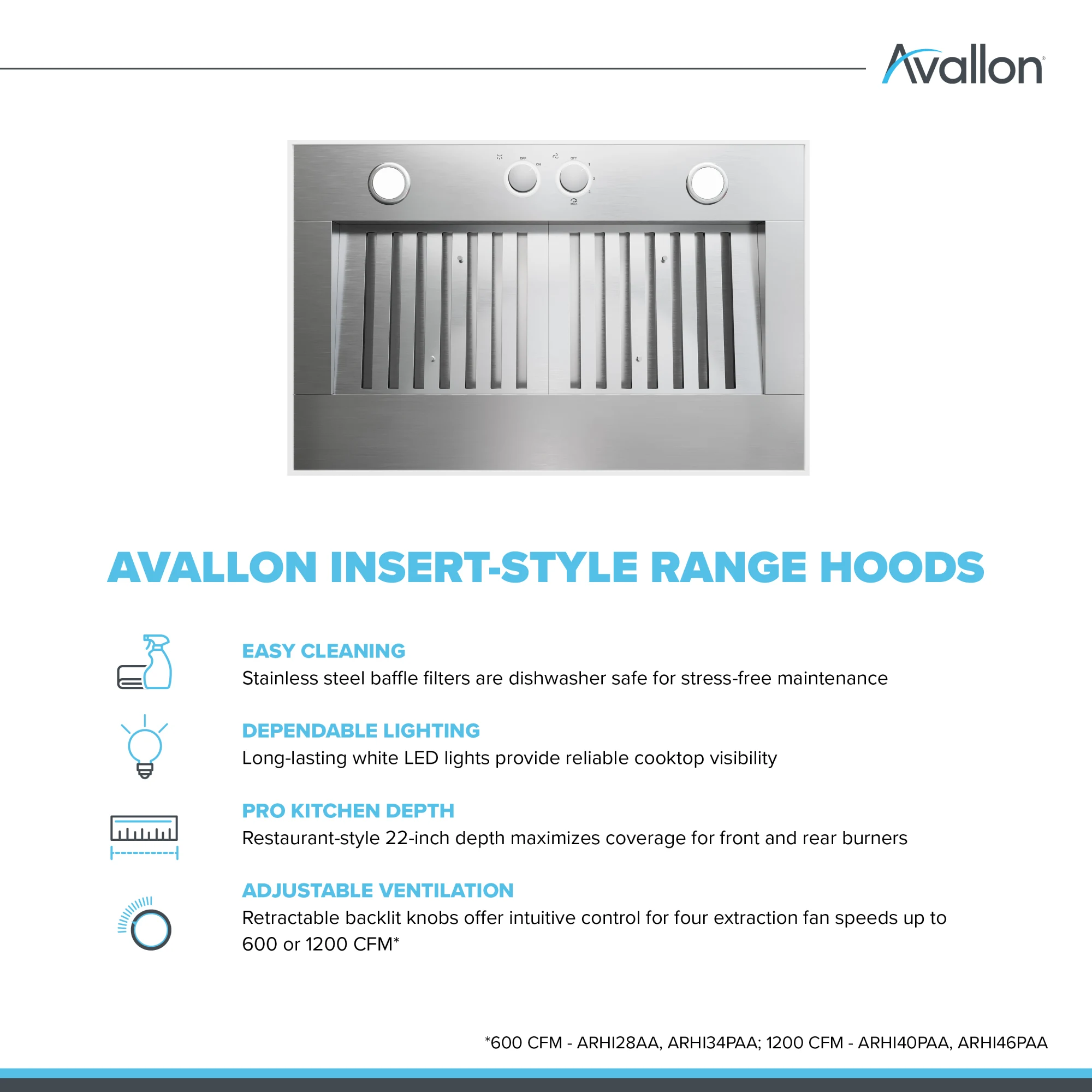Avallon ARHI28PAA Wall-Mounted-Range-Hoods - View #7