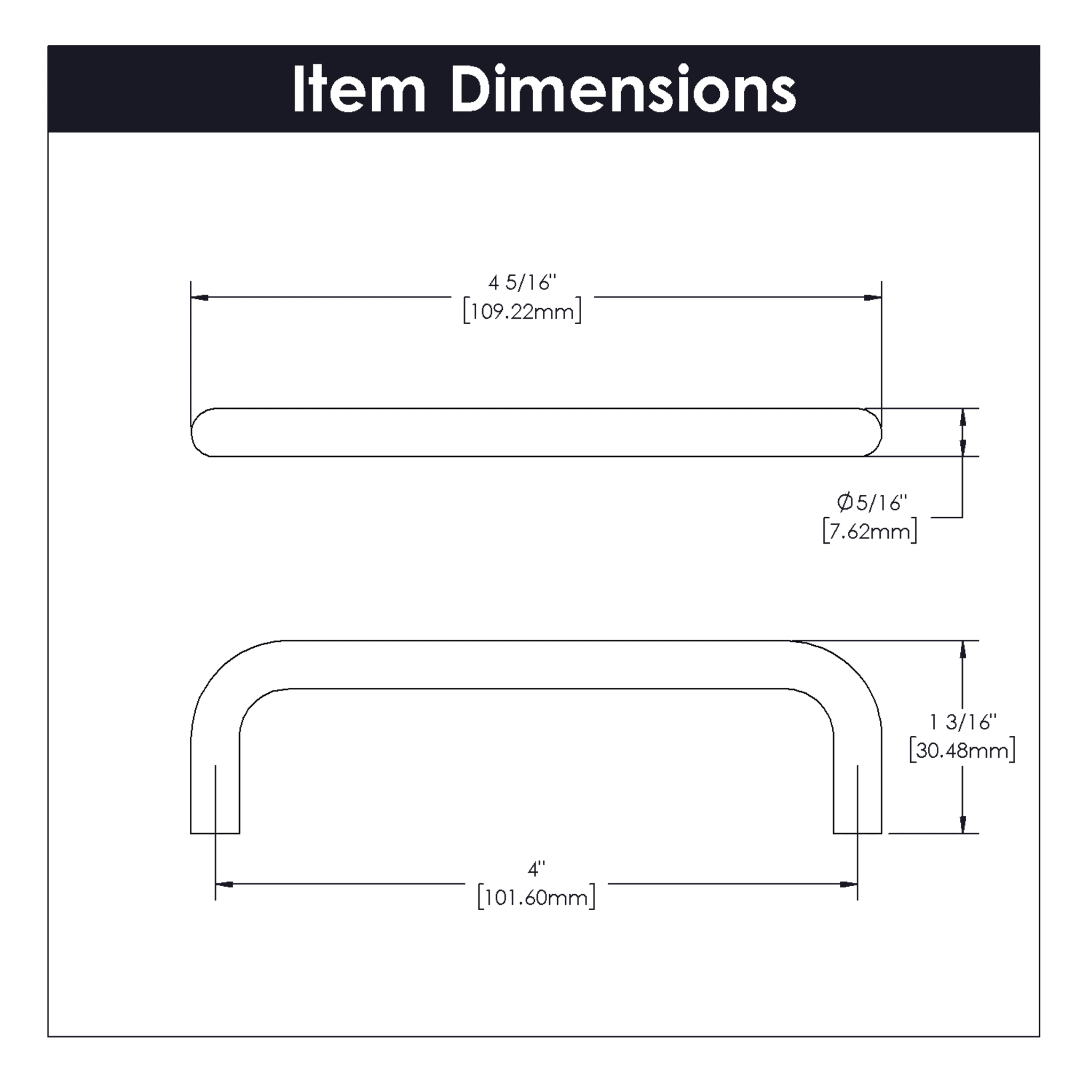 Hickory Hardware P867-BL-25B Cabinet-Pulls - View #3